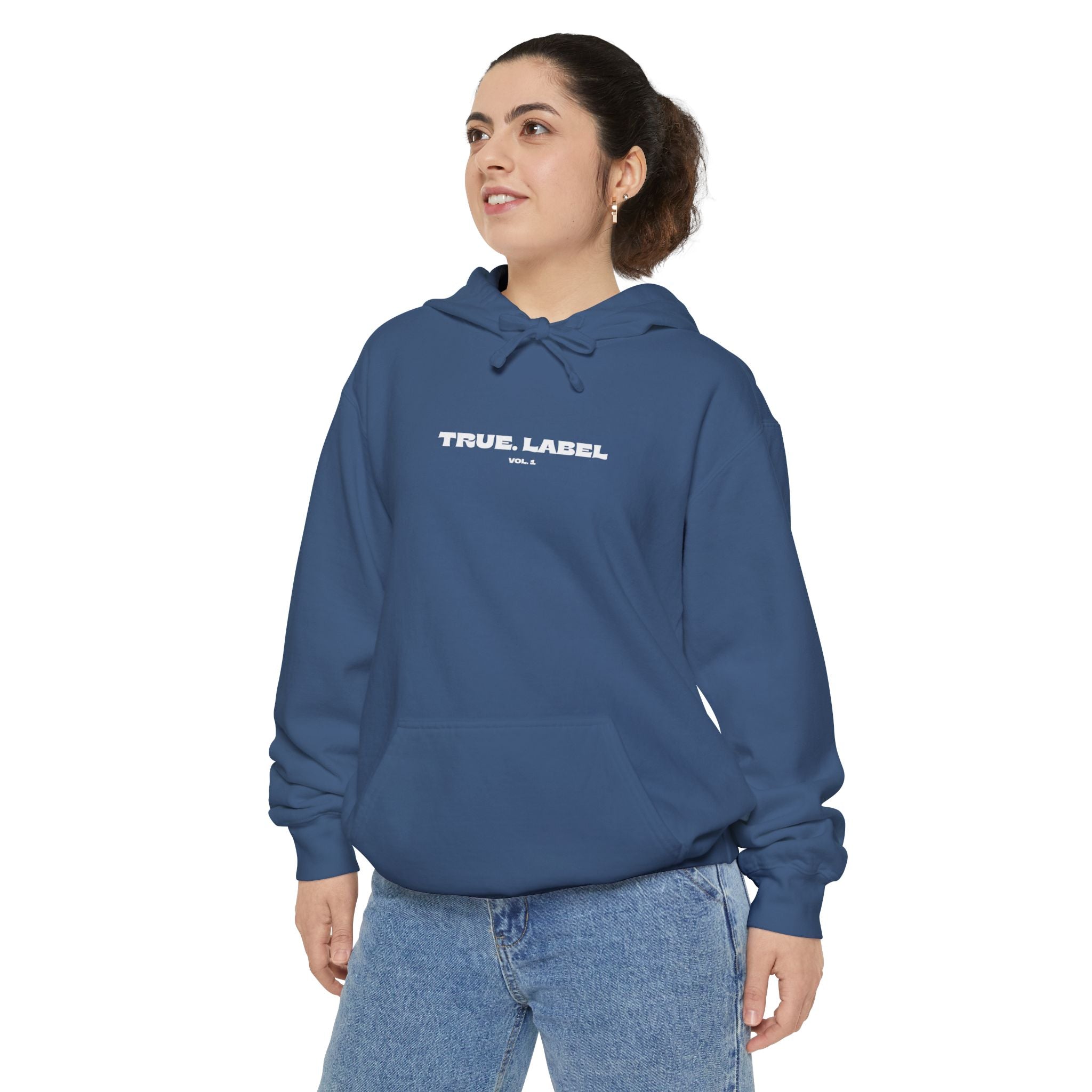 Unisex Garment-Dyed Relaxed Fit Thick True. Label Hoodie