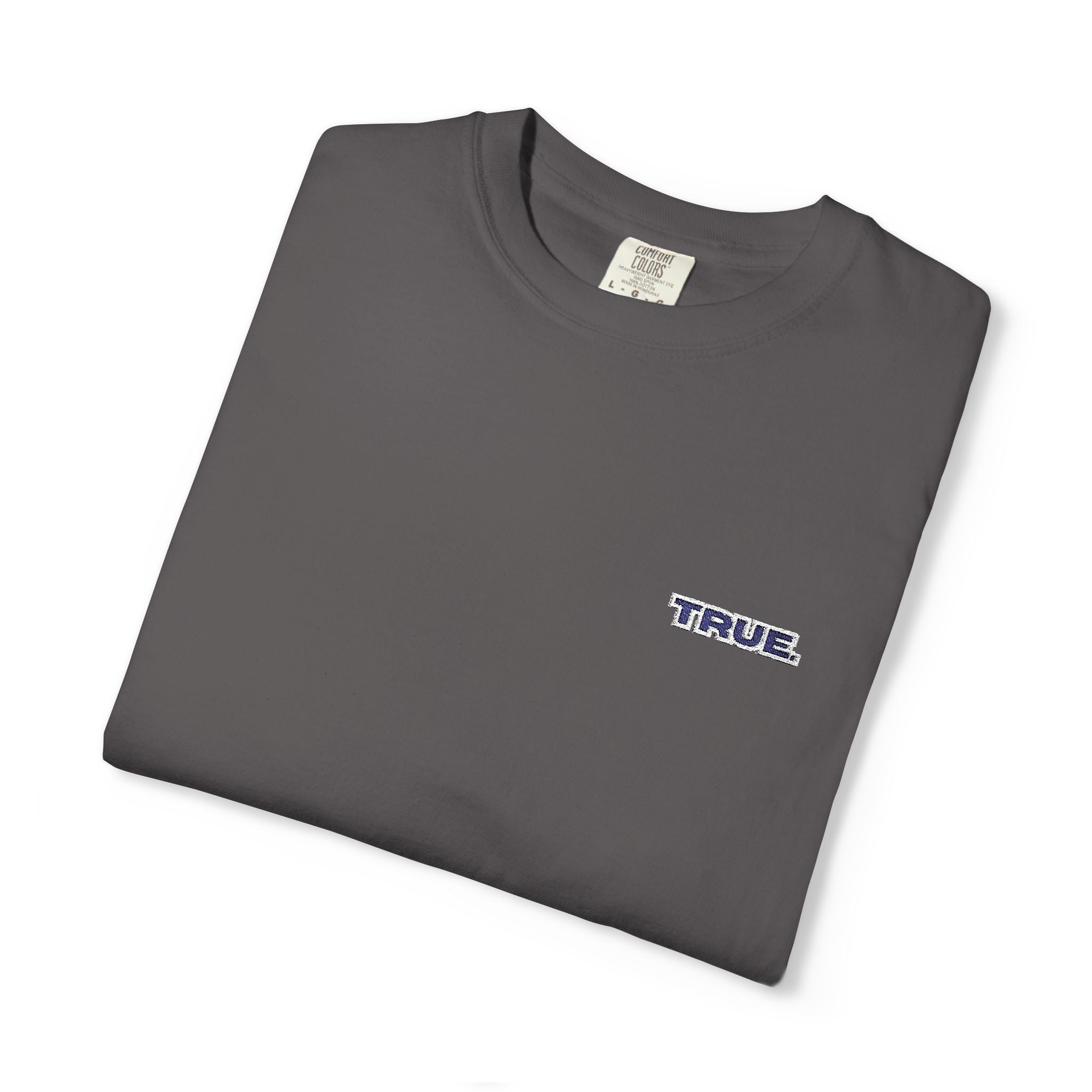 Casual Unisex Embroidery True. Design Tee - Casual Long Fit