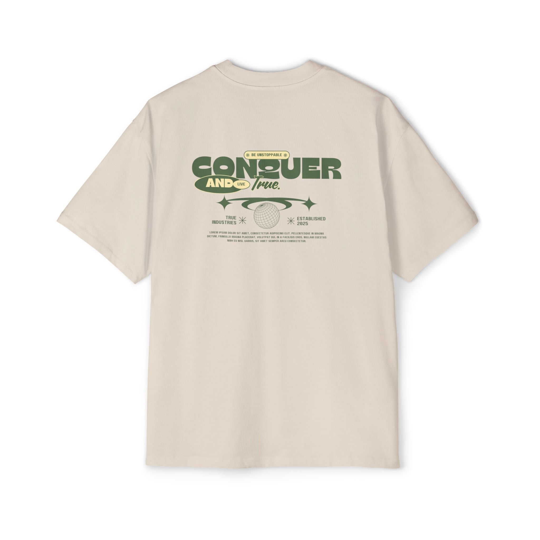 Men's Heavy Oversized Tee - True Casual Design