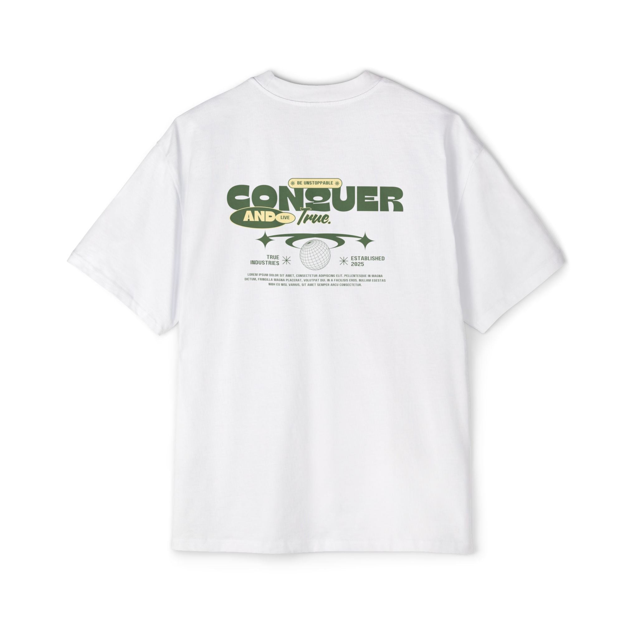 Men's Heavy Oversized Tee - True Casual Design
