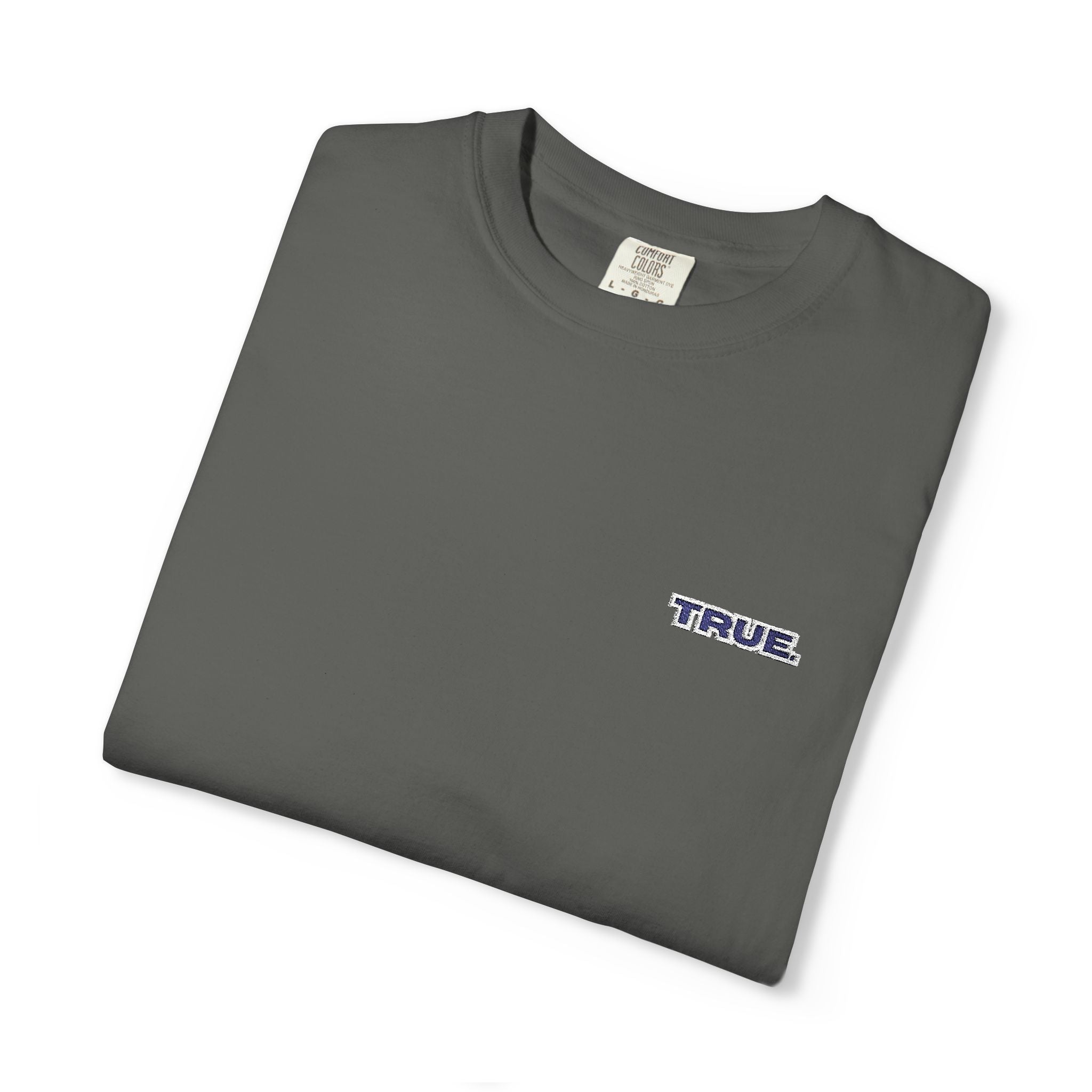Casual Unisex Embroidery True. Design Tee - Casual Long Fit