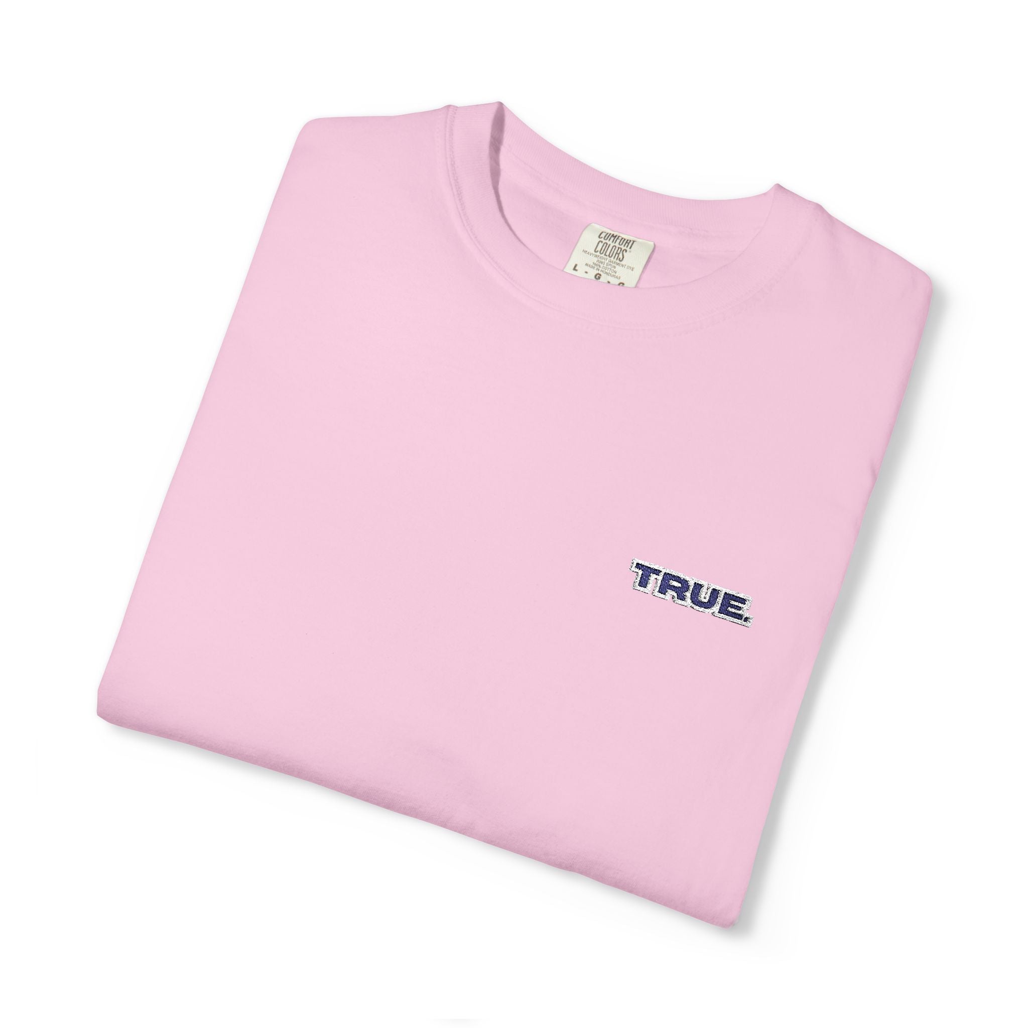 Casual Unisex Embroidery True. Design Tee - Casual Long Fit