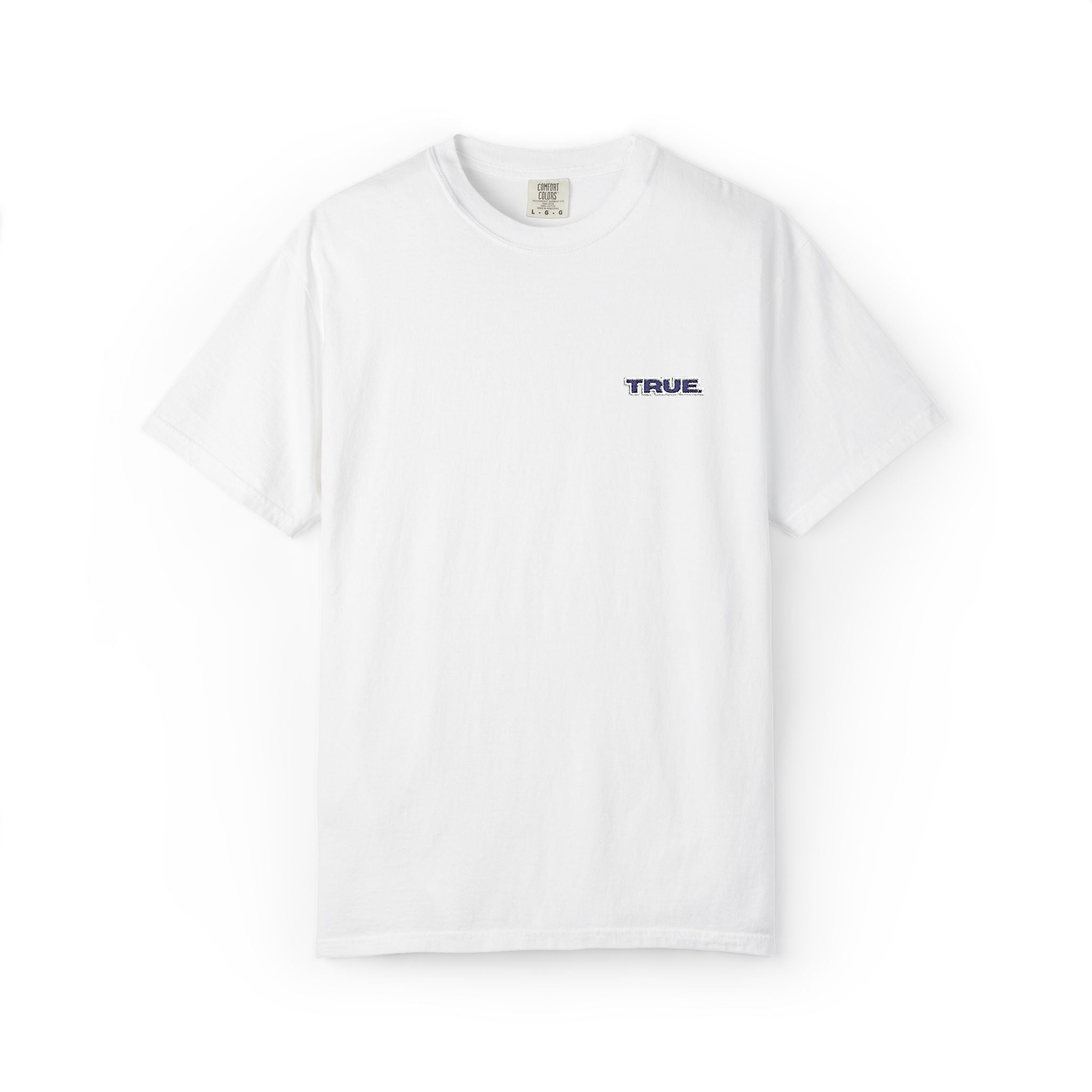 Casual Unisex Embroidery True. Design Tee - Casual Long Fit