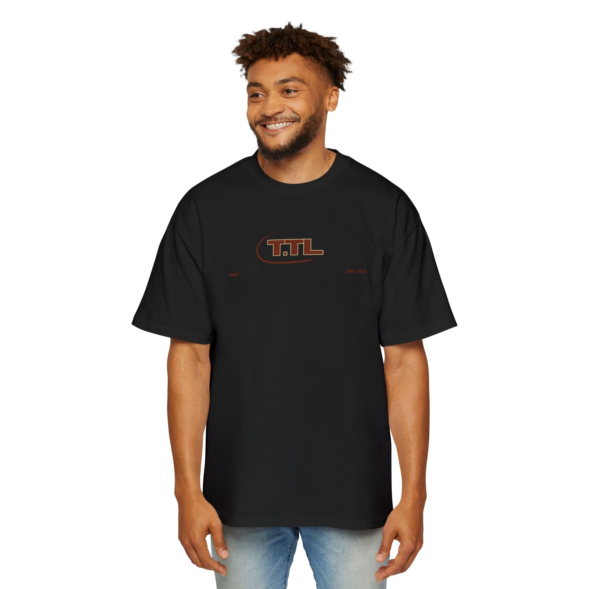 Men's Heavy Oversized Tee with Vintage T.T.L. Design