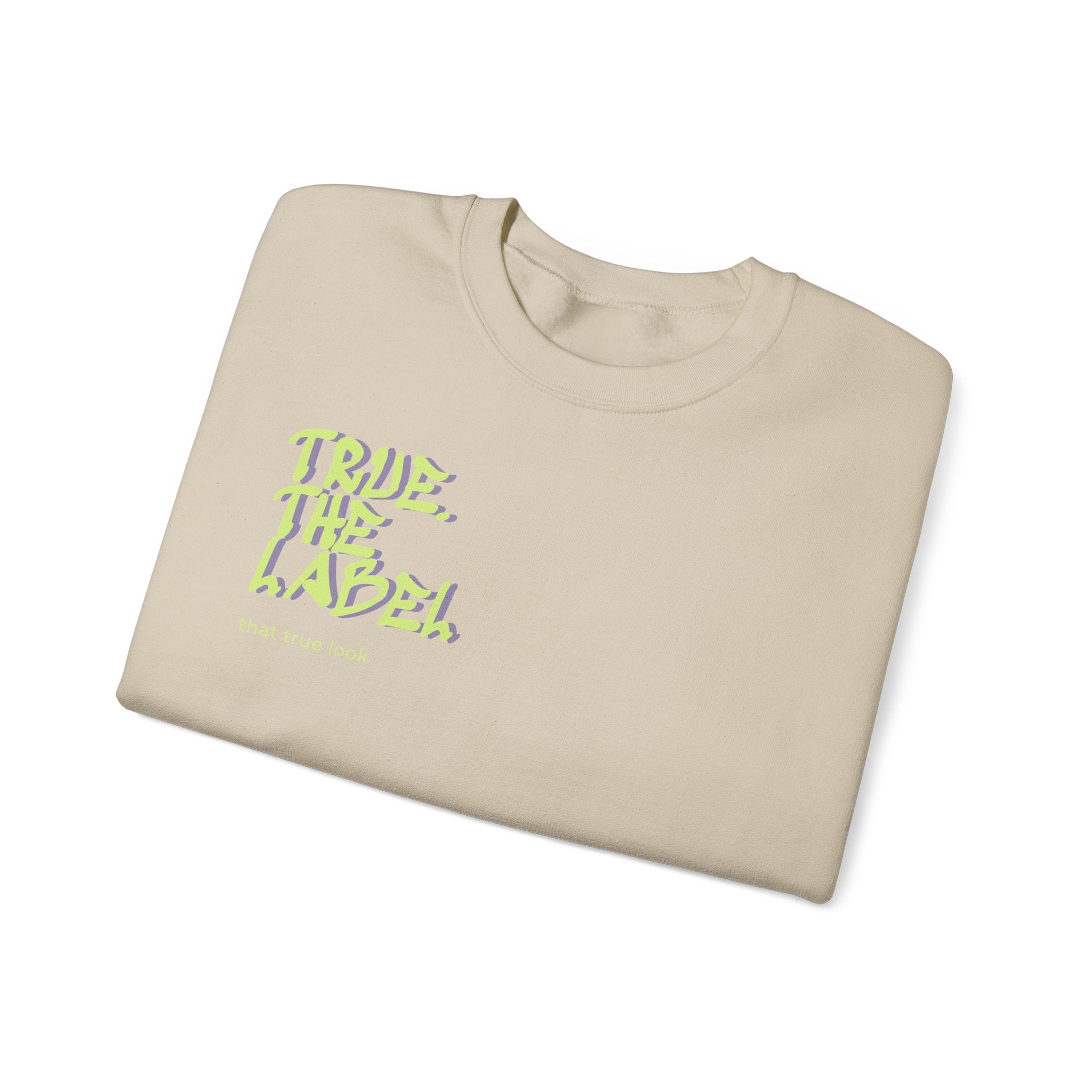 True. the Label Logo Unisex Crewneck - Medium Thickness