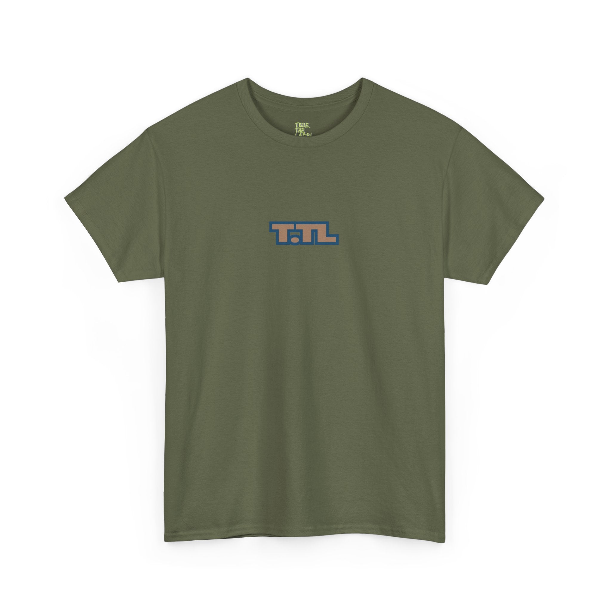 Unisex Heavy Cotton Tee with Retro Graphic