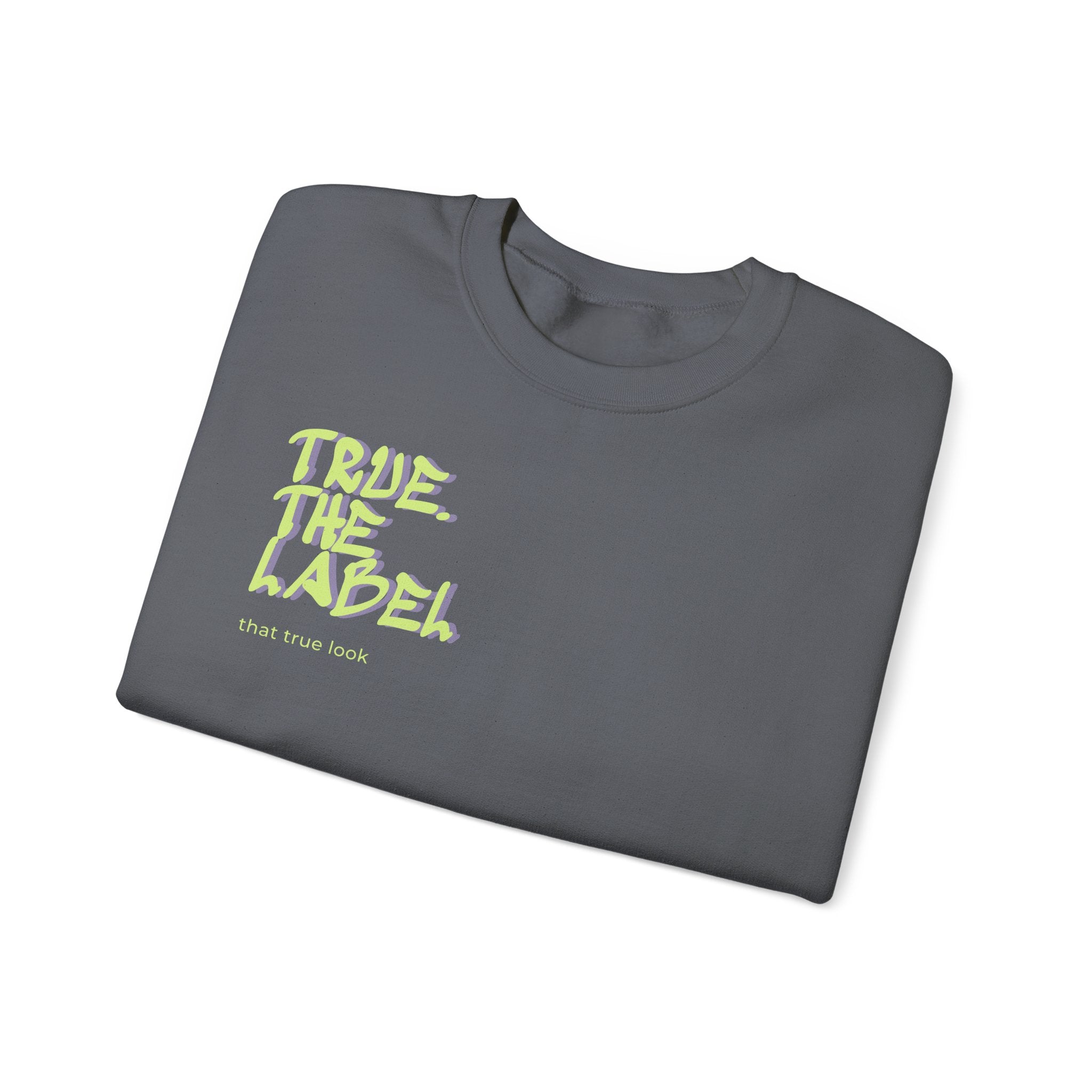 True. the Label Logo Unisex Crewneck - Medium Thickness