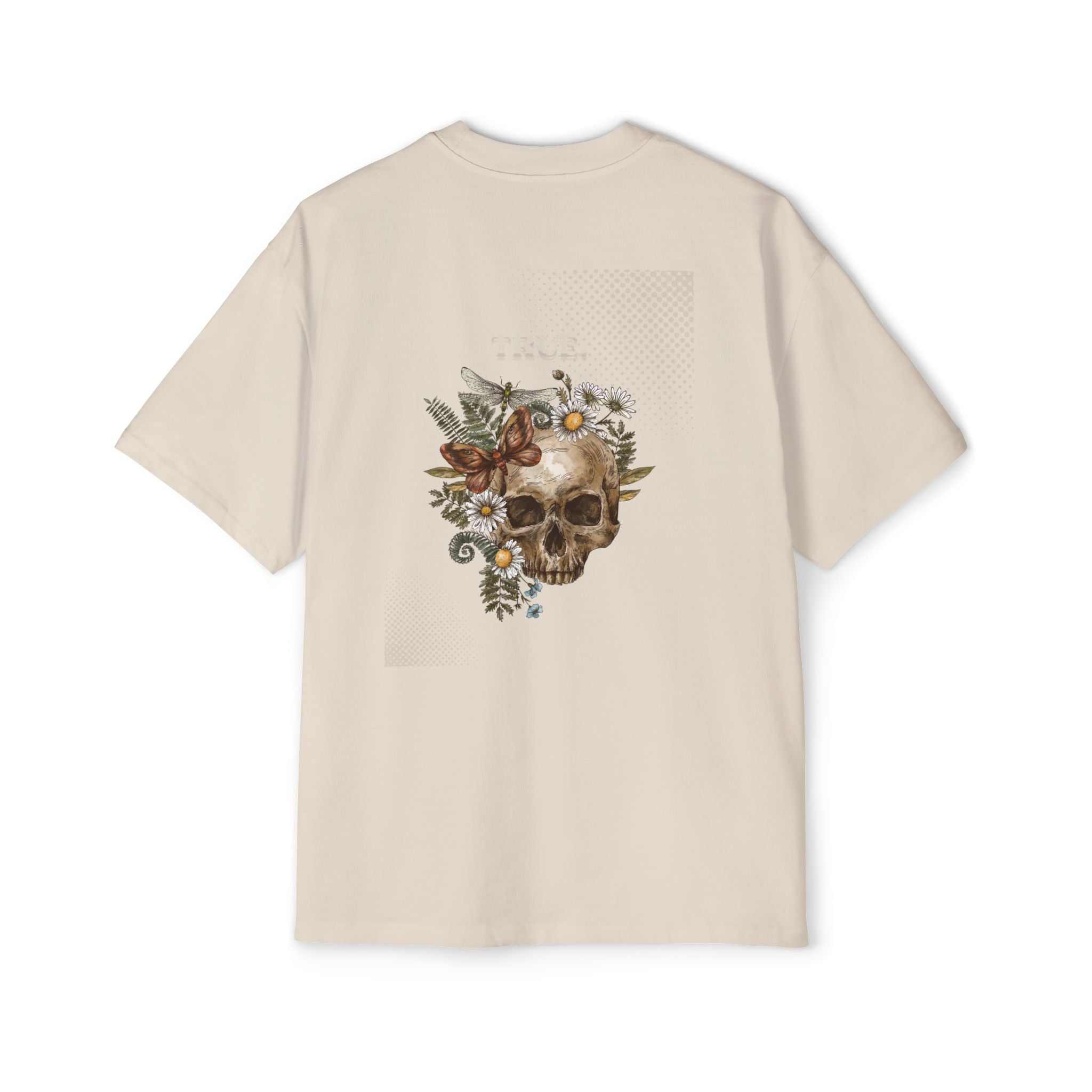 Men's Oversized Graphic Tee - Skull Design Streetwear