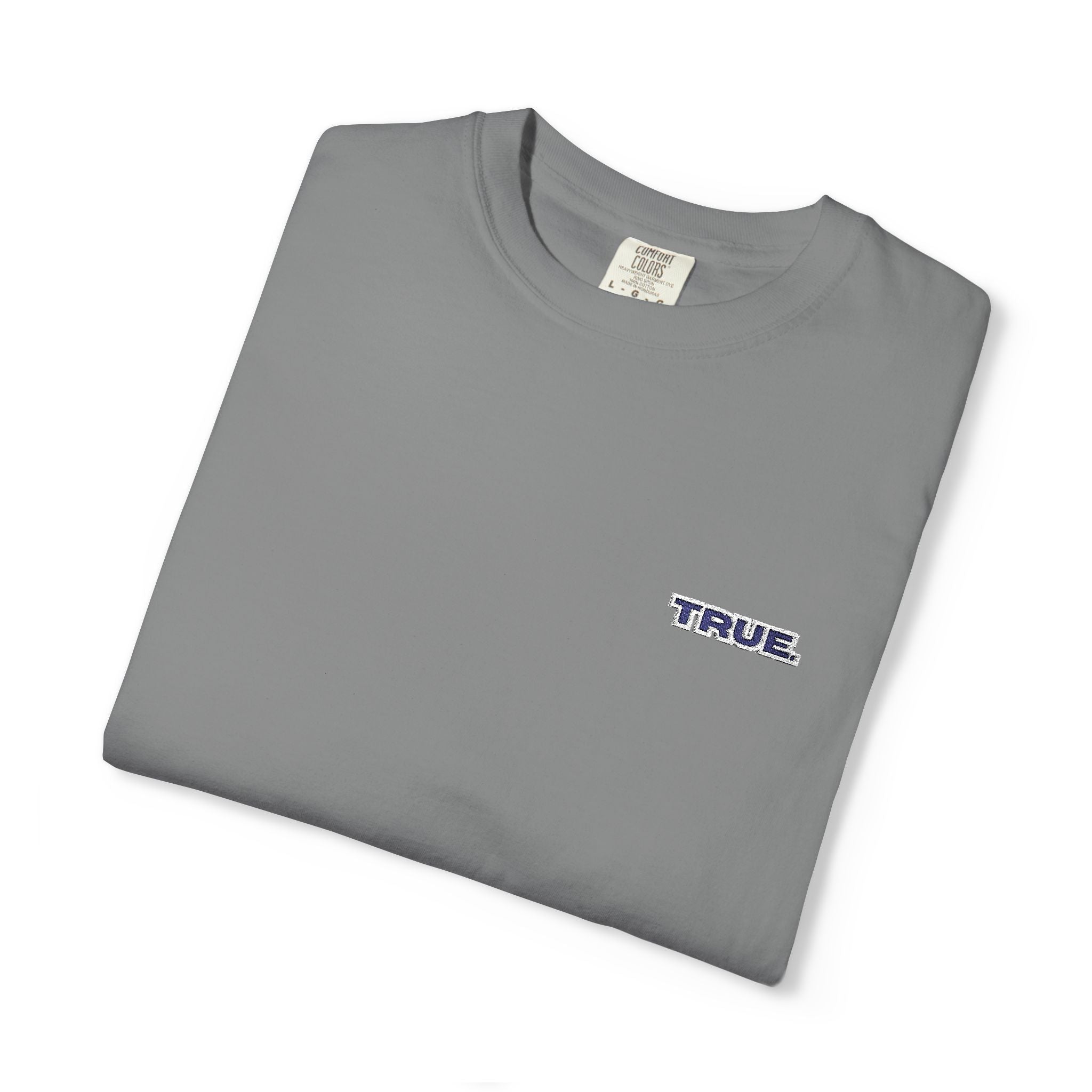 Casual Unisex Embroidery True. Design Tee - Casual Long Fit
