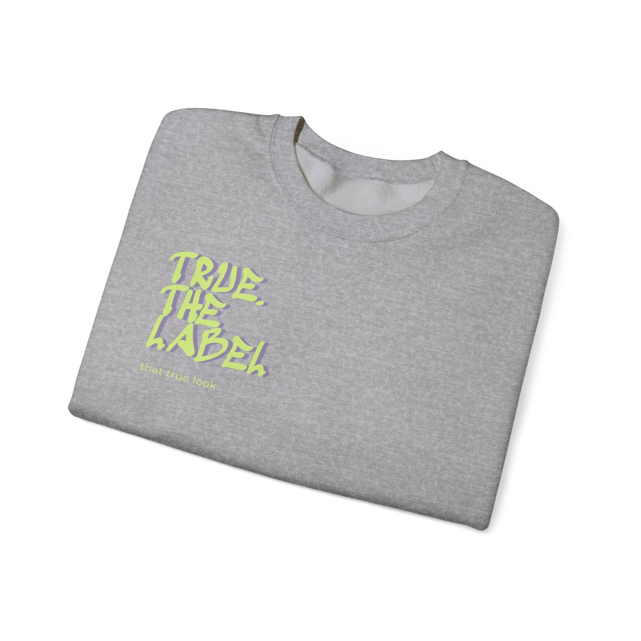 True. the Label Logo Unisex Crewneck - Medium Thickness