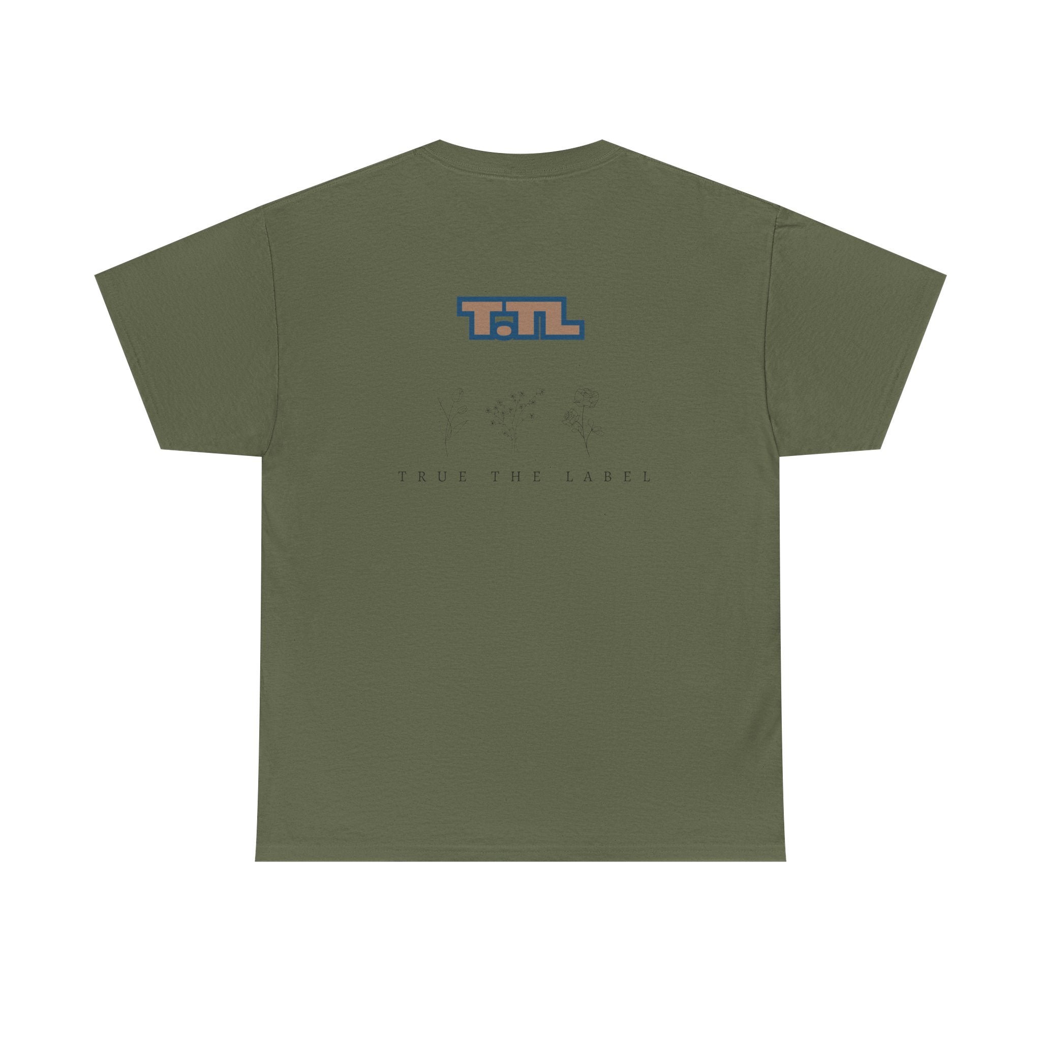 Unisex Heavy Cotton Tee with Retro Graphic