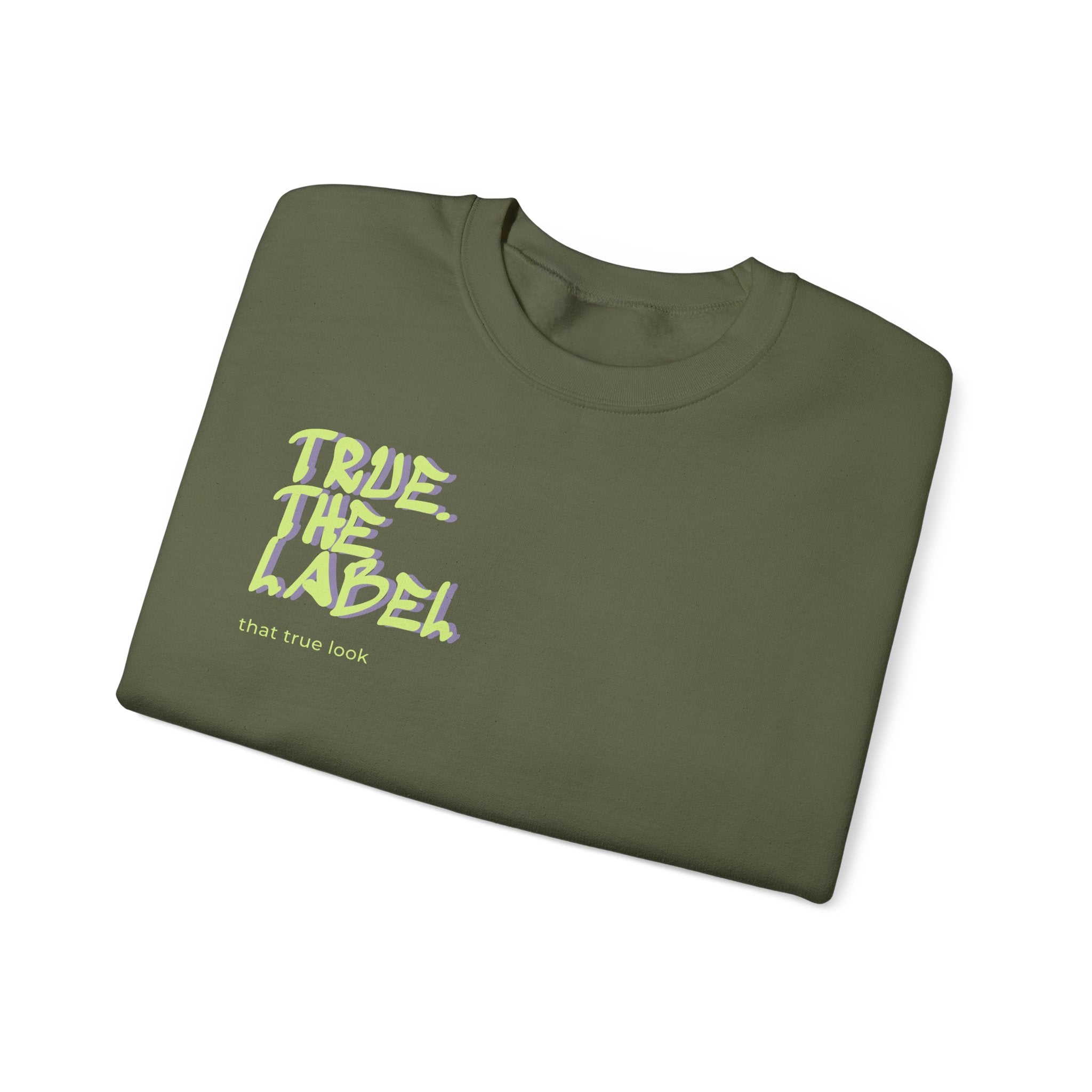 True. the Label Logo Unisex Crewneck - Medium Thickness
