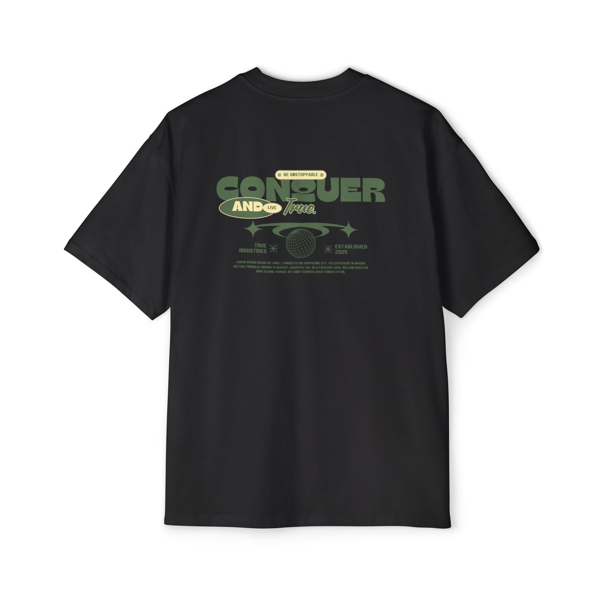 Men's Heavy Oversized Tee - True Casual Design