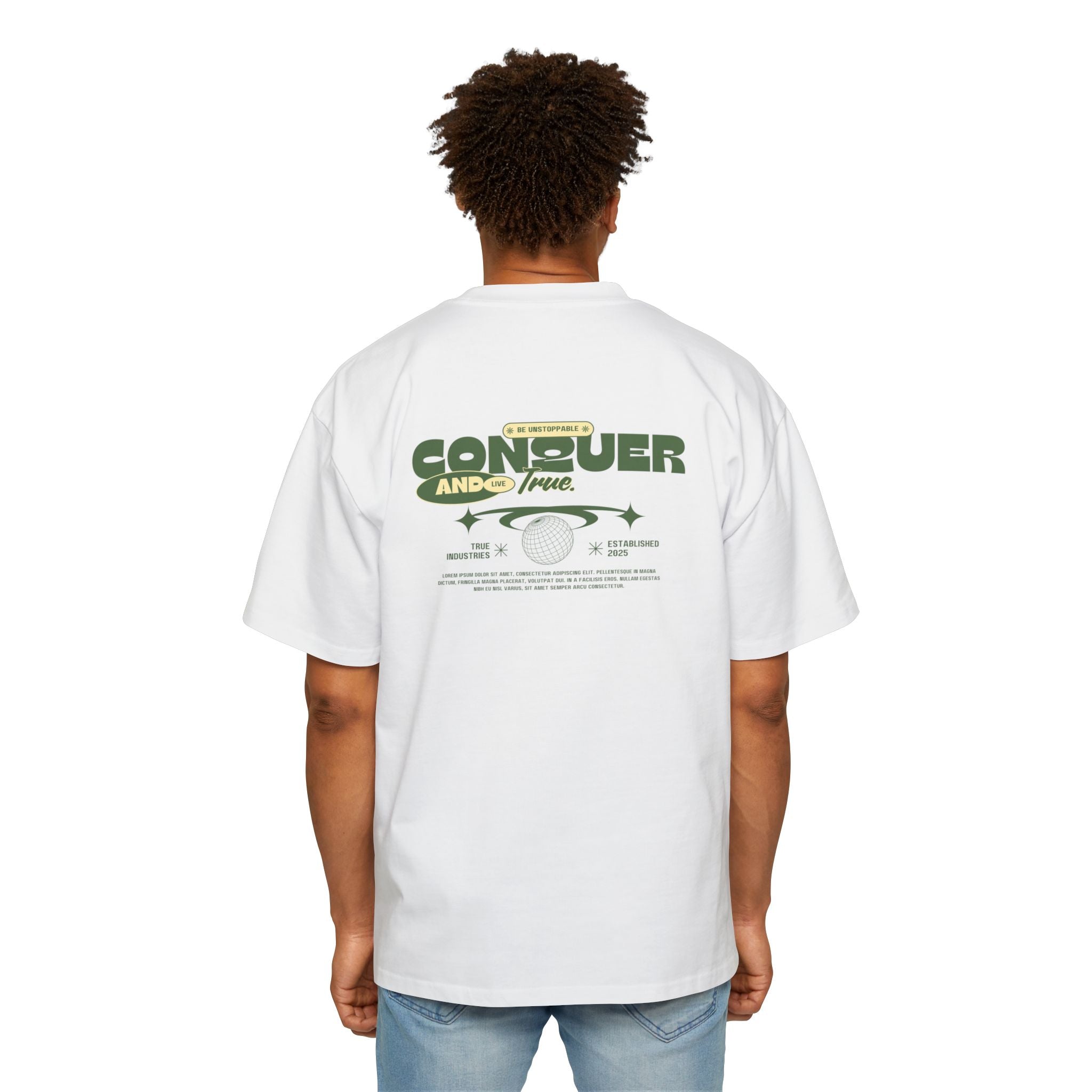 Men's Heavy Oversized Tee - True Casual Design