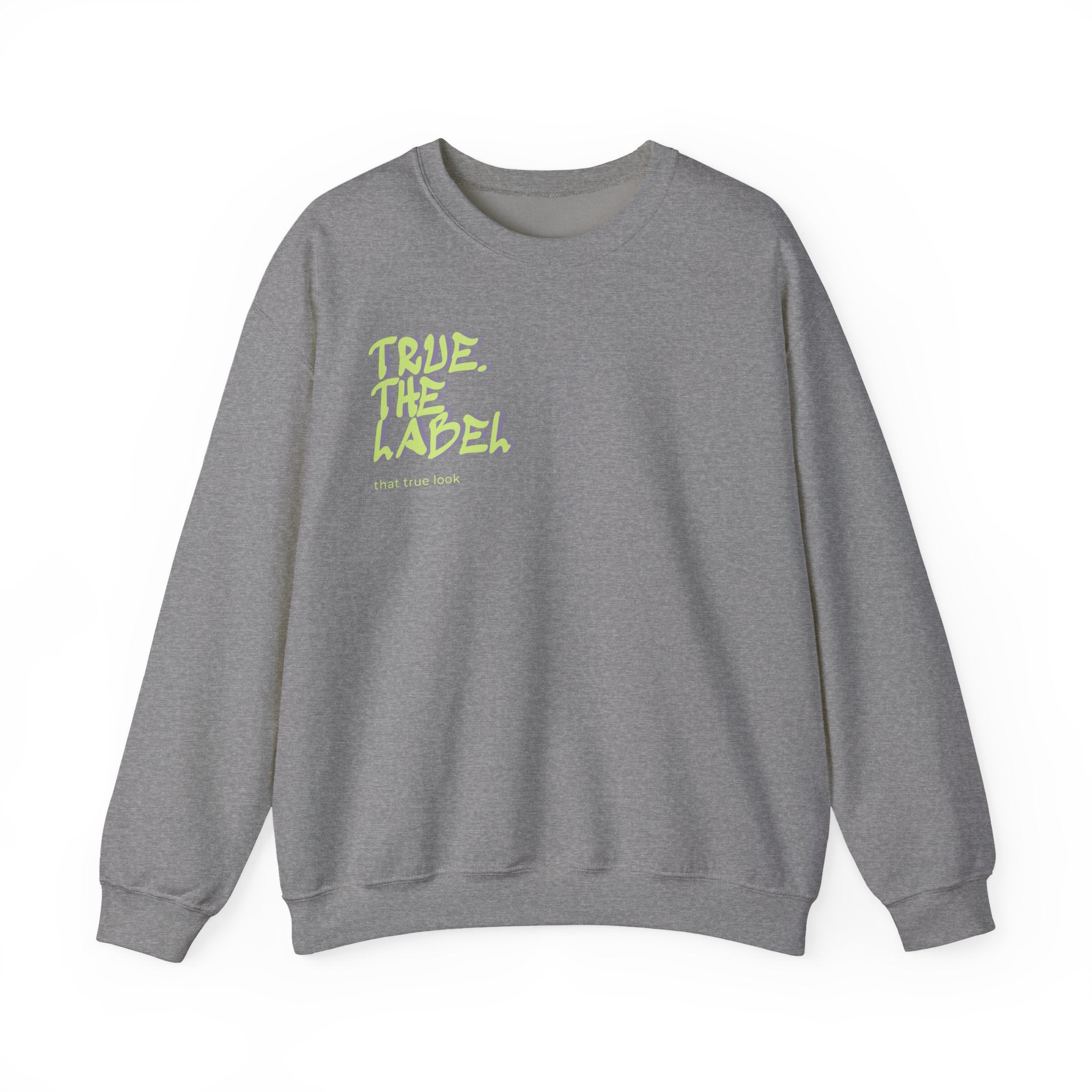 True. the Label Logo Unisex Crewneck - Medium Thickness