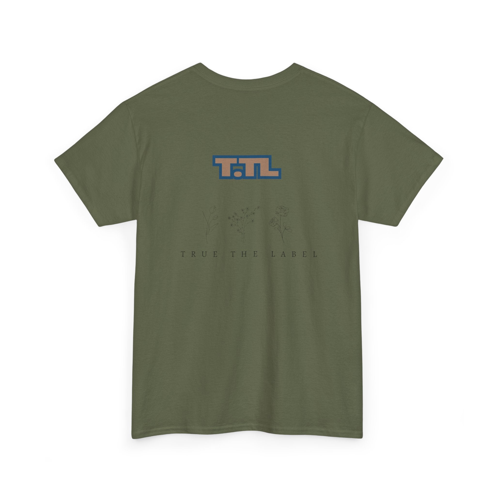 Unisex Heavy Cotton Tee with Retro Graphic