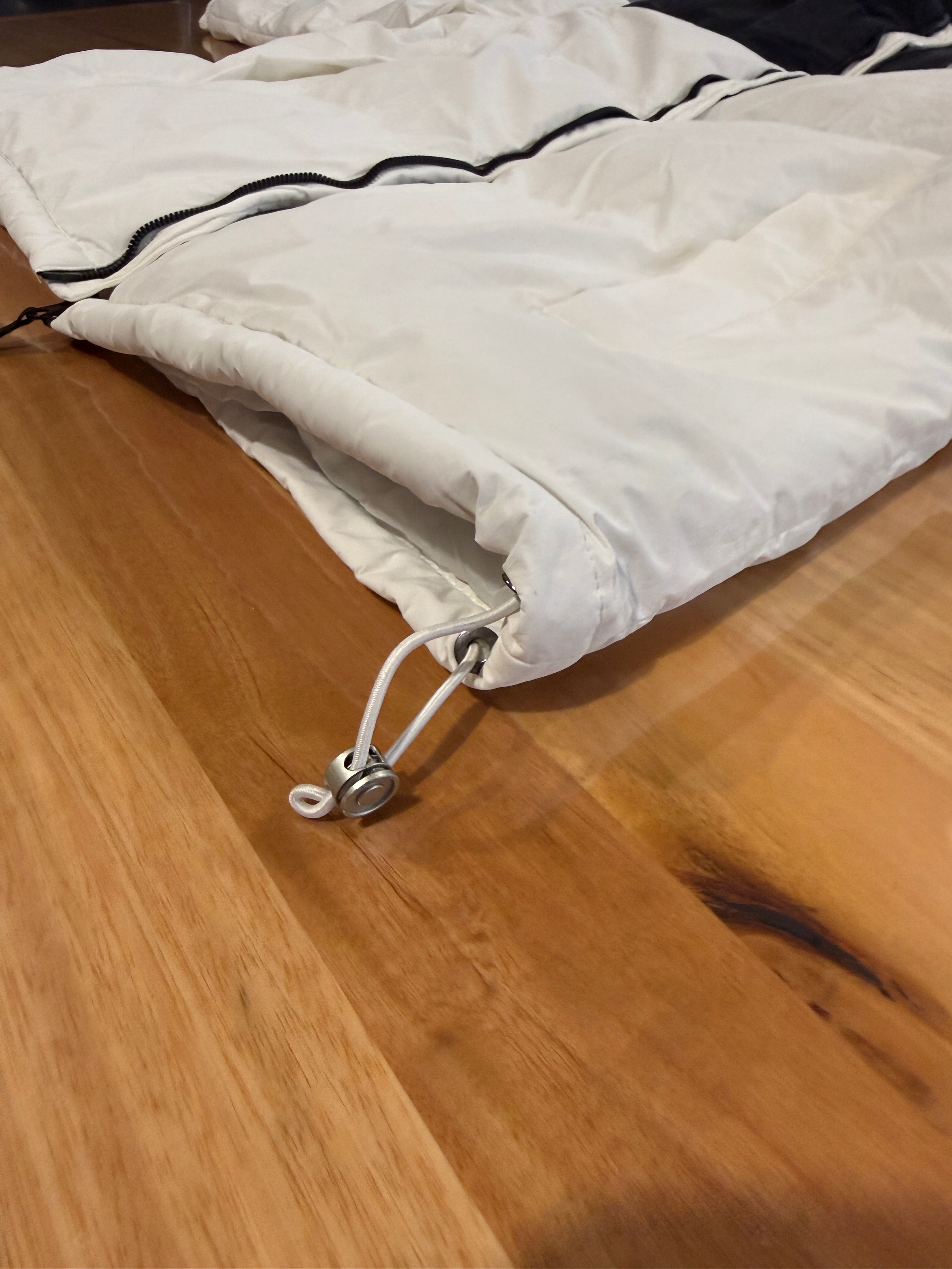 Black and White Unisex Puffer Jacket