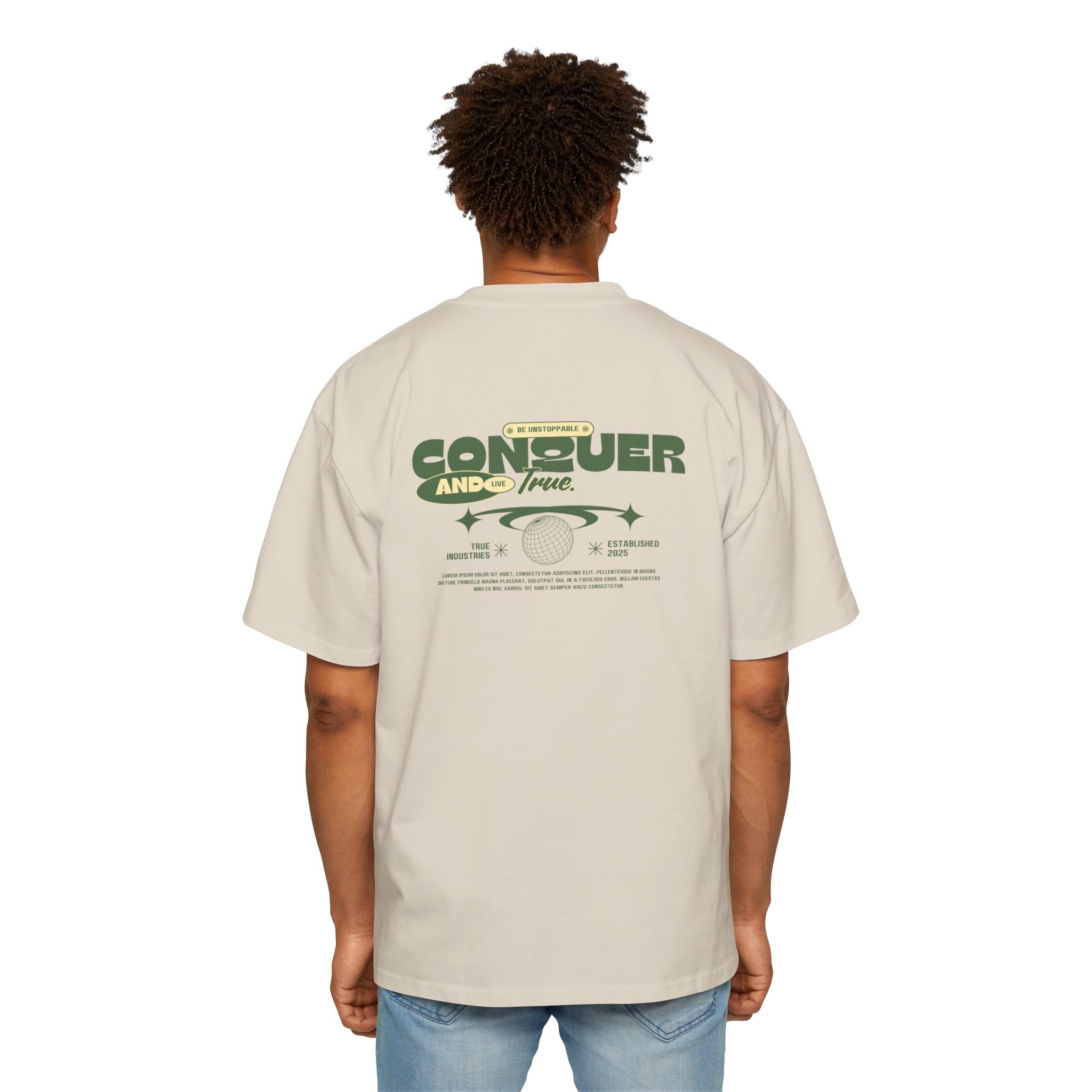 Men's Heavy Oversized Tee - True Casual Design