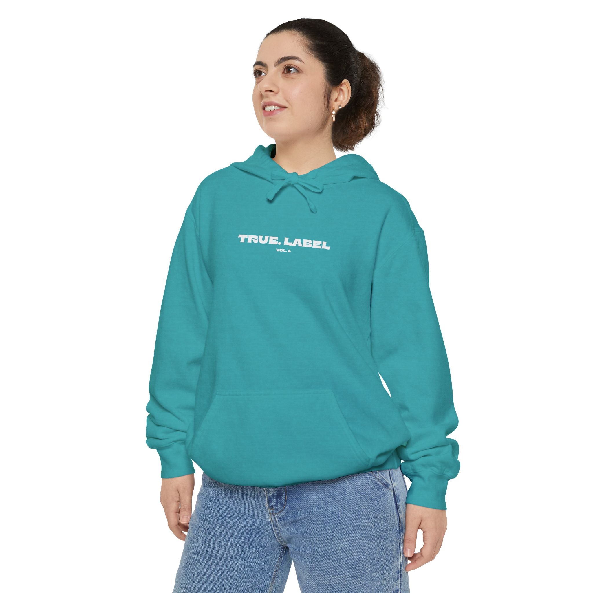 Unisex Garment-Dyed Relaxed Fit Thick True. Label Hoodie