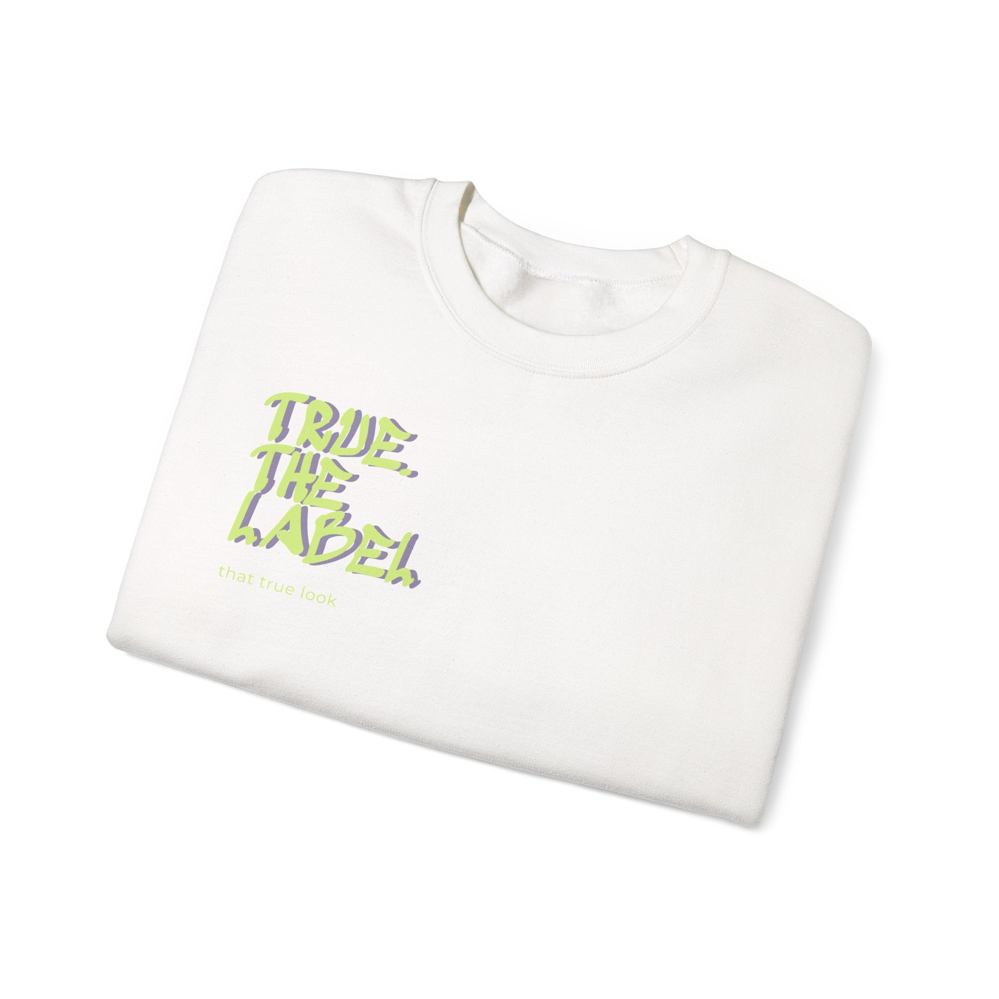 True. the Label Logo Unisex Crewneck - Medium Thickness