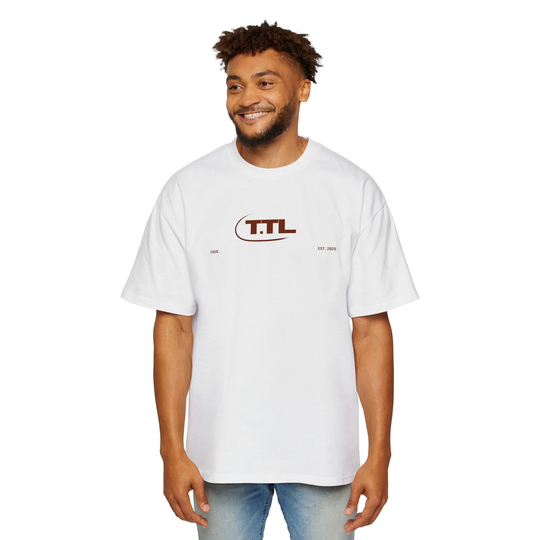 Men's Heavy Oversized Tee with Vintage T.T.L. Design