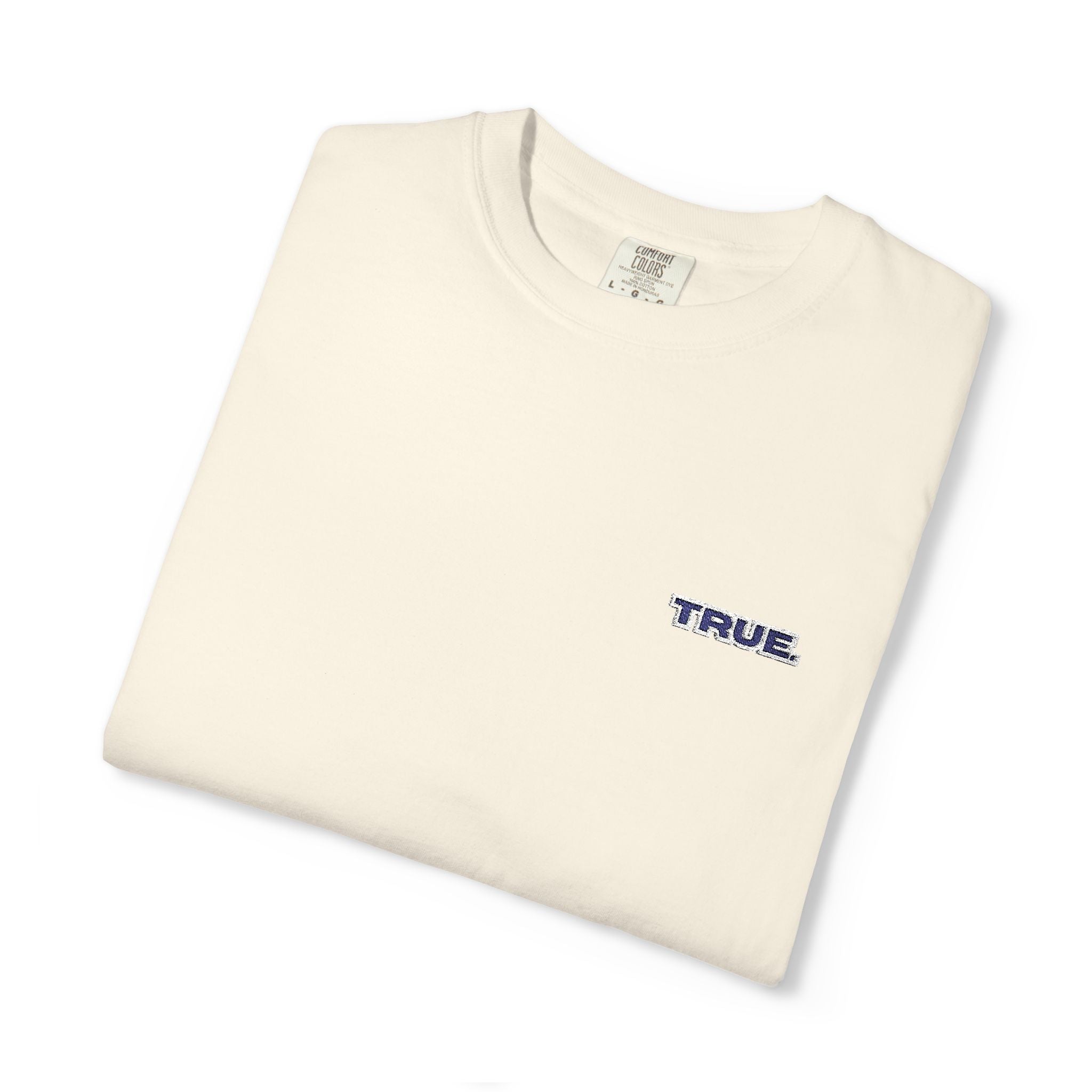 Casual Unisex Embroidery True. Design Tee - Casual Long Fit