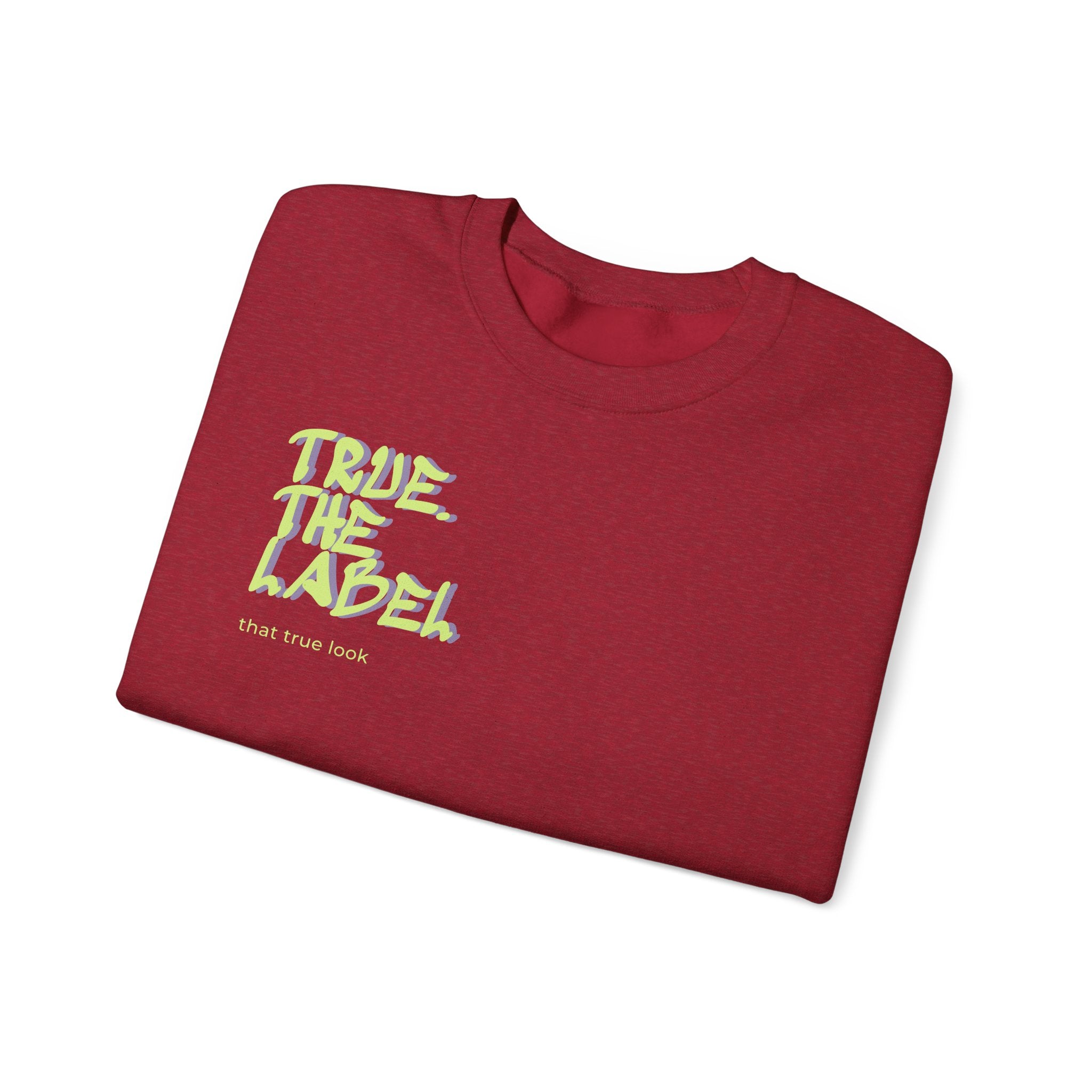 True. the Label Logo Unisex Crewneck - Medium Thickness