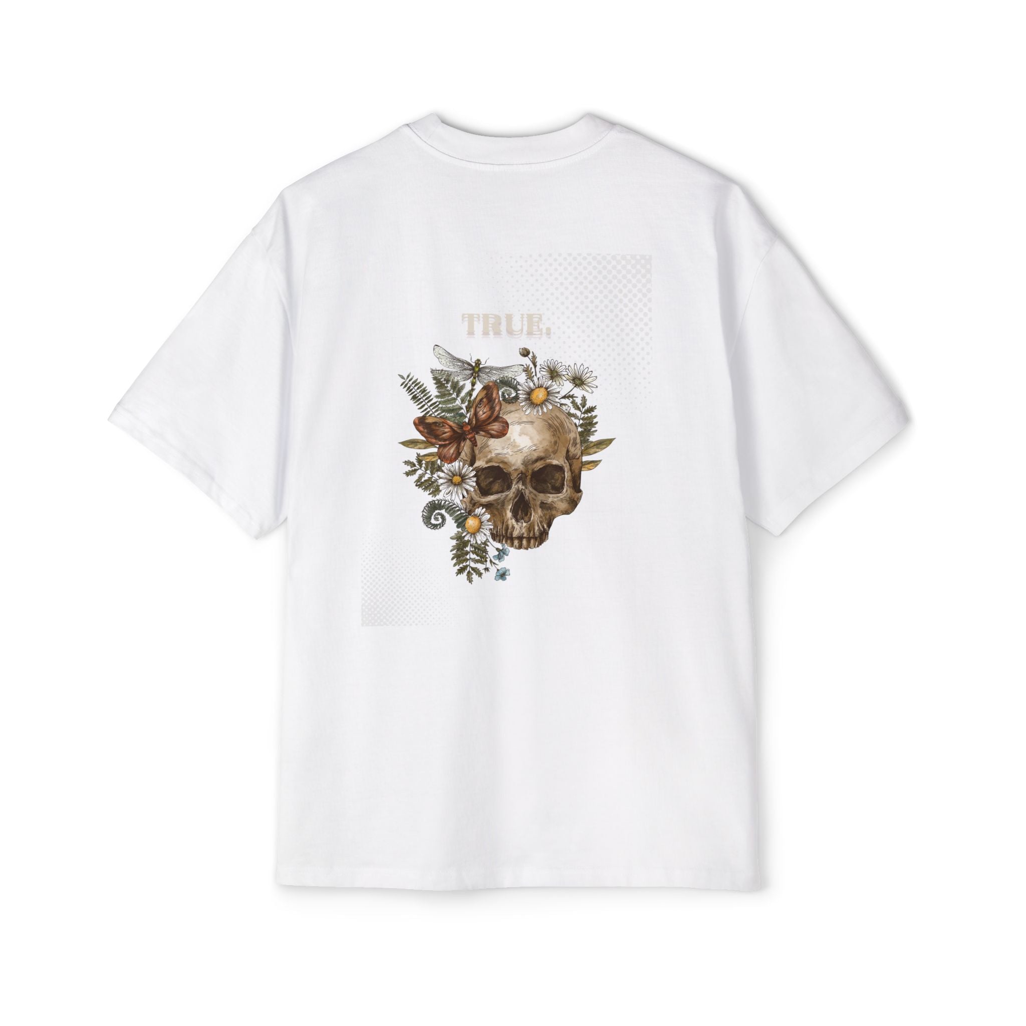 Men's Oversized Graphic Tee - Skull Design Streetwear