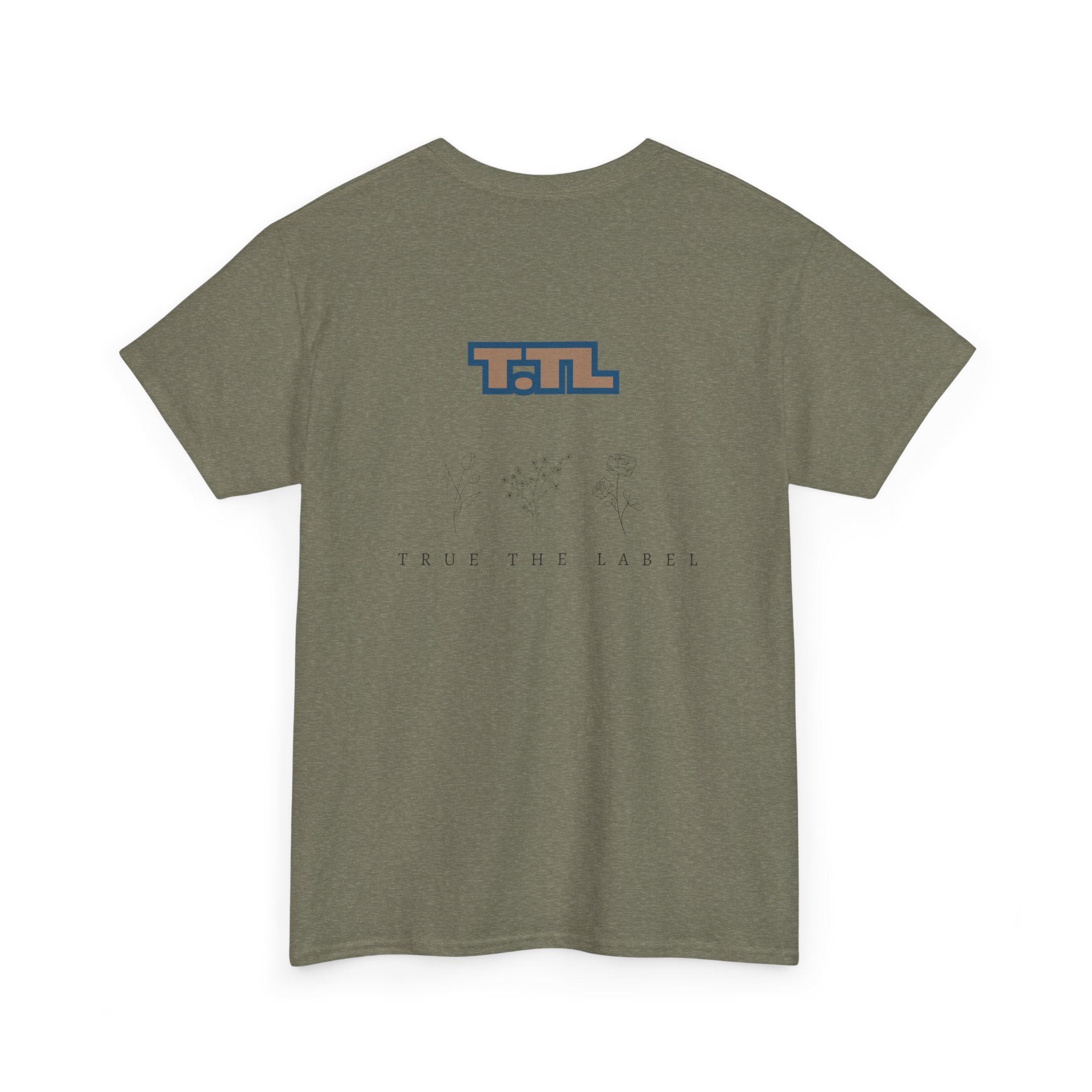Unisex Heavy Cotton Tee with Retro Graphic