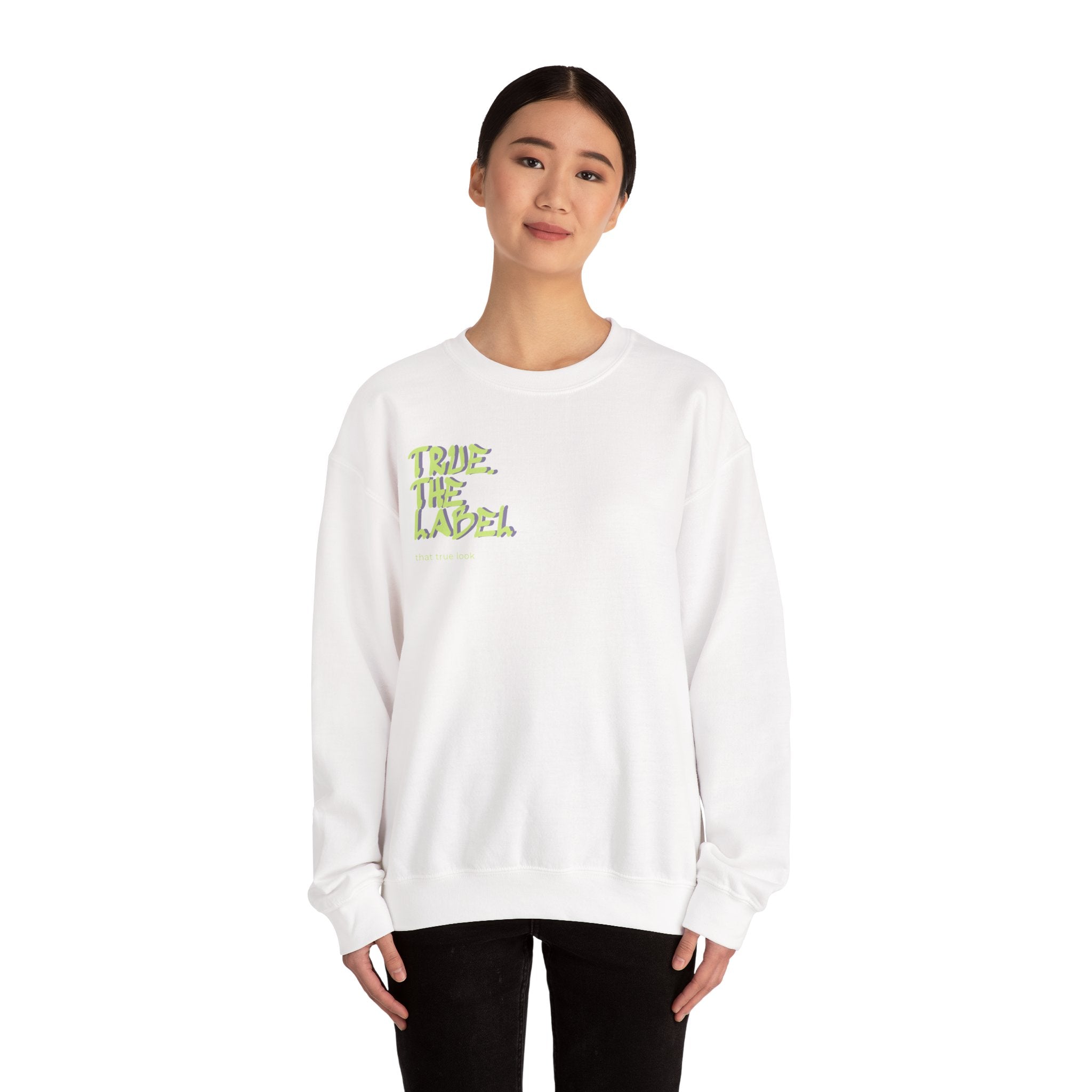 True. the Label Logo Unisex Crewneck - Medium Thickness