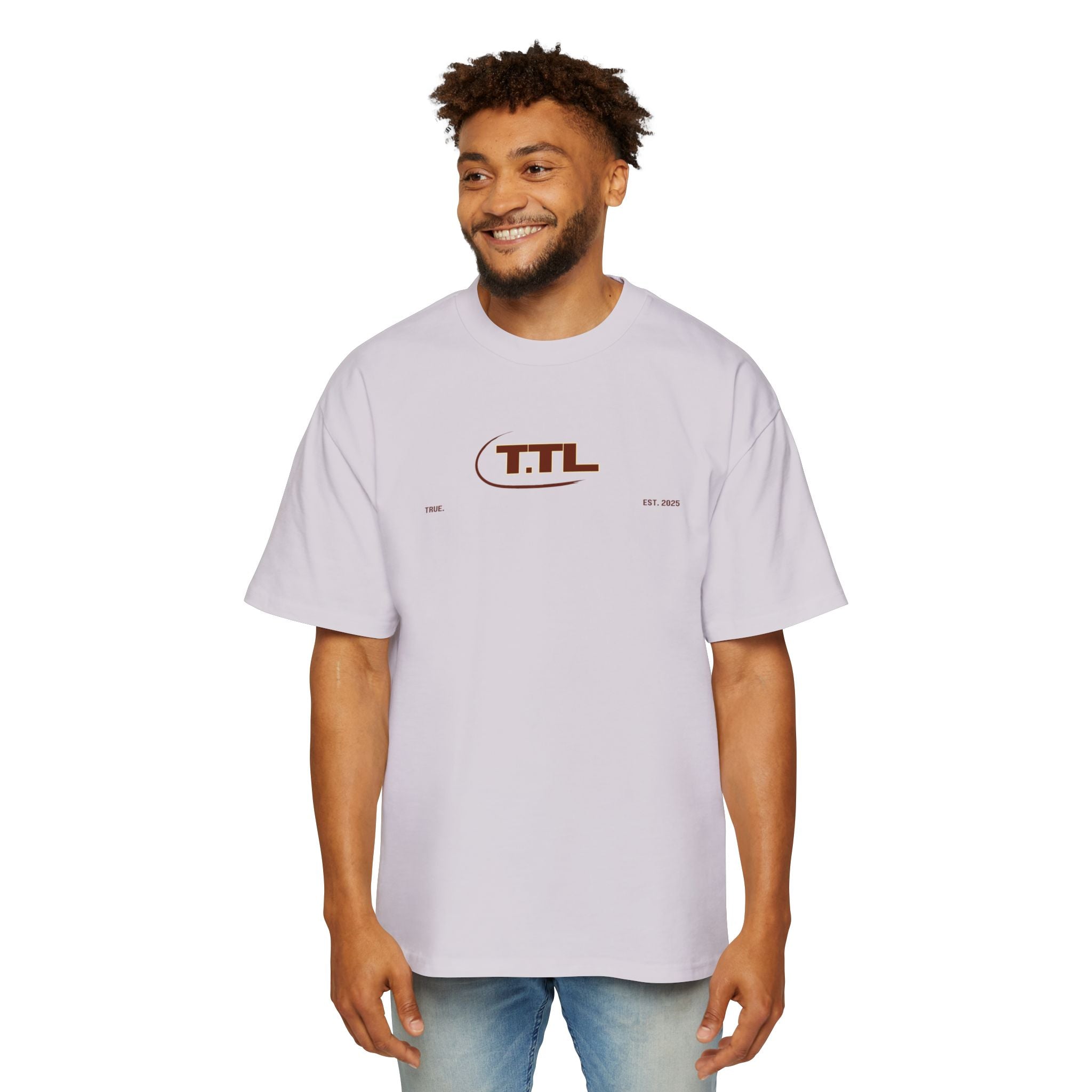 Men's Heavy Oversized Tee with Vintage T.T.L. Design
