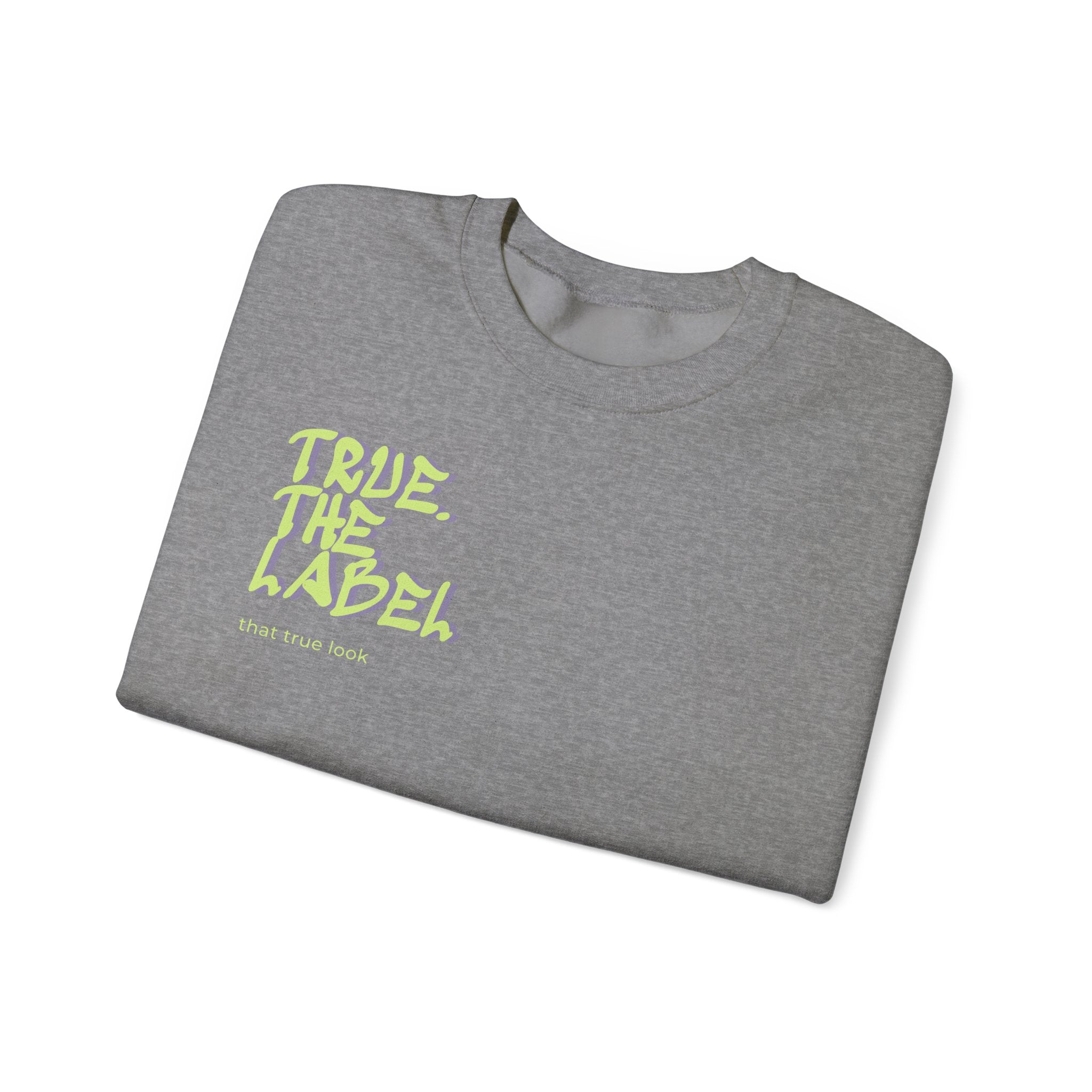 True. the Label Logo Unisex Crewneck - Medium Thickness