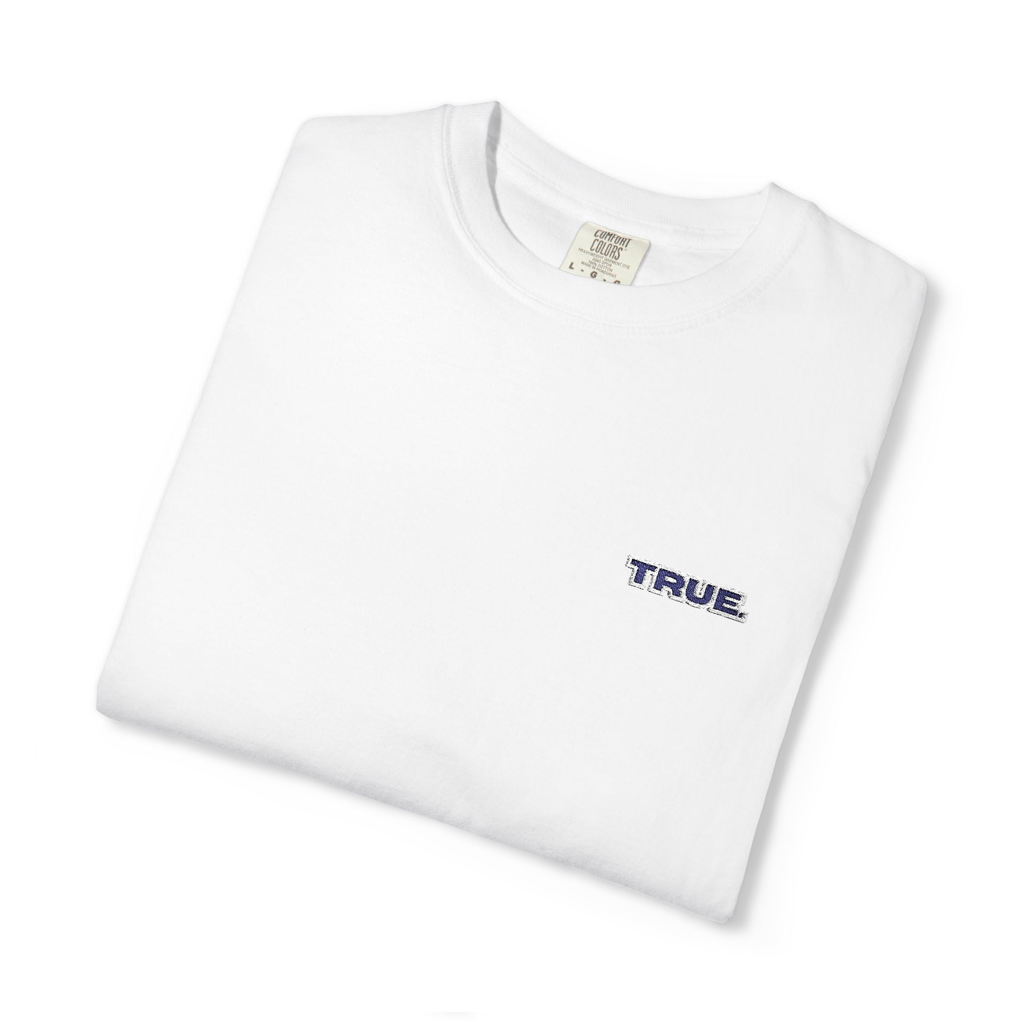 Casual Unisex Embroidery True. Design Tee - Casual Long Fit