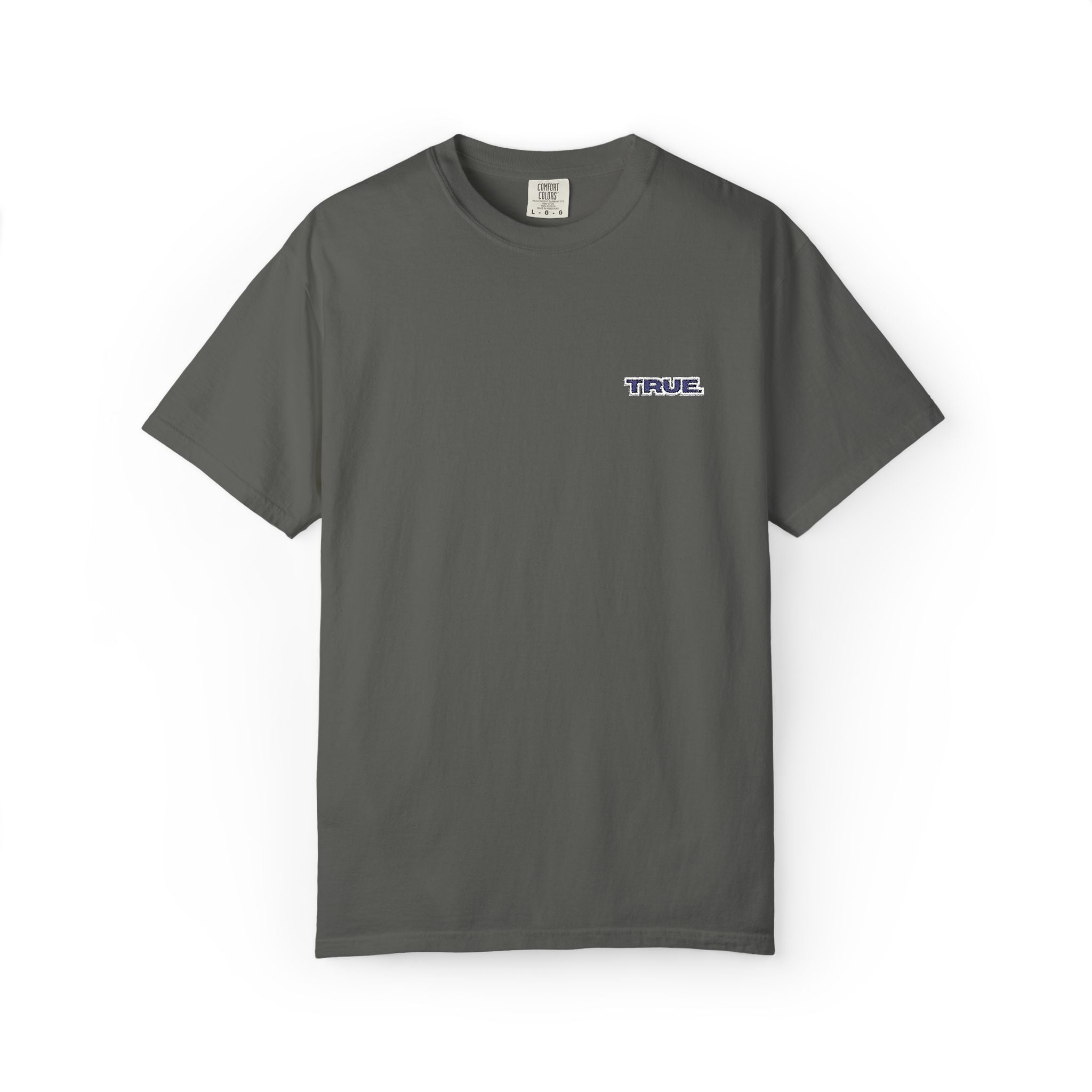 Casual Unisex Embroidery True. Design Tee - Casual Long Fit
