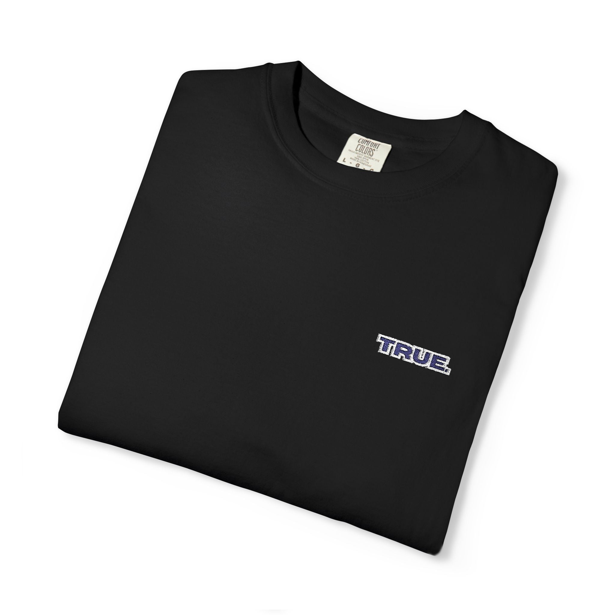 Casual Unisex Embroidery True. Design Tee - Casual Long Fit