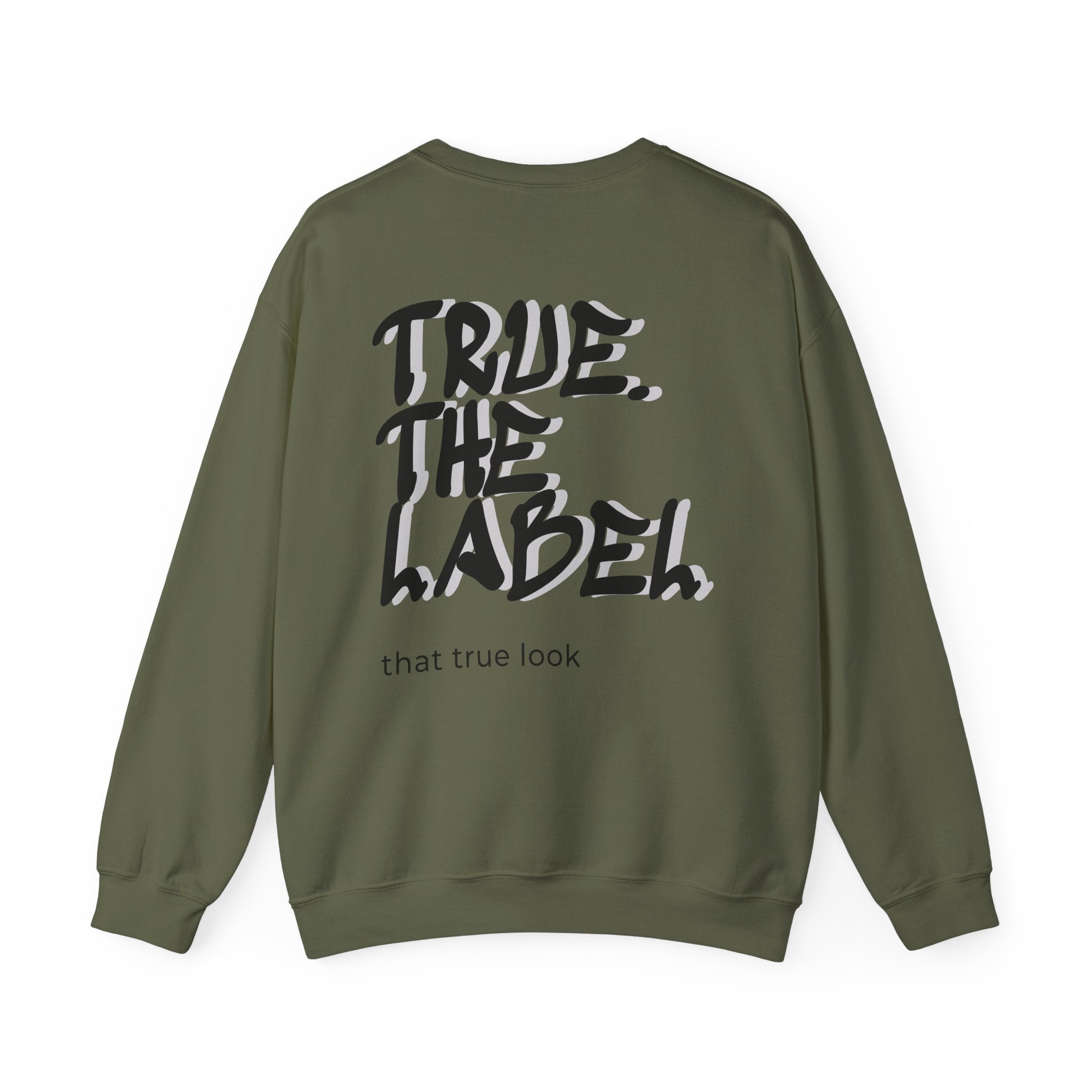 True. the Label Logo Unisex Crewneck - Medium Thickness