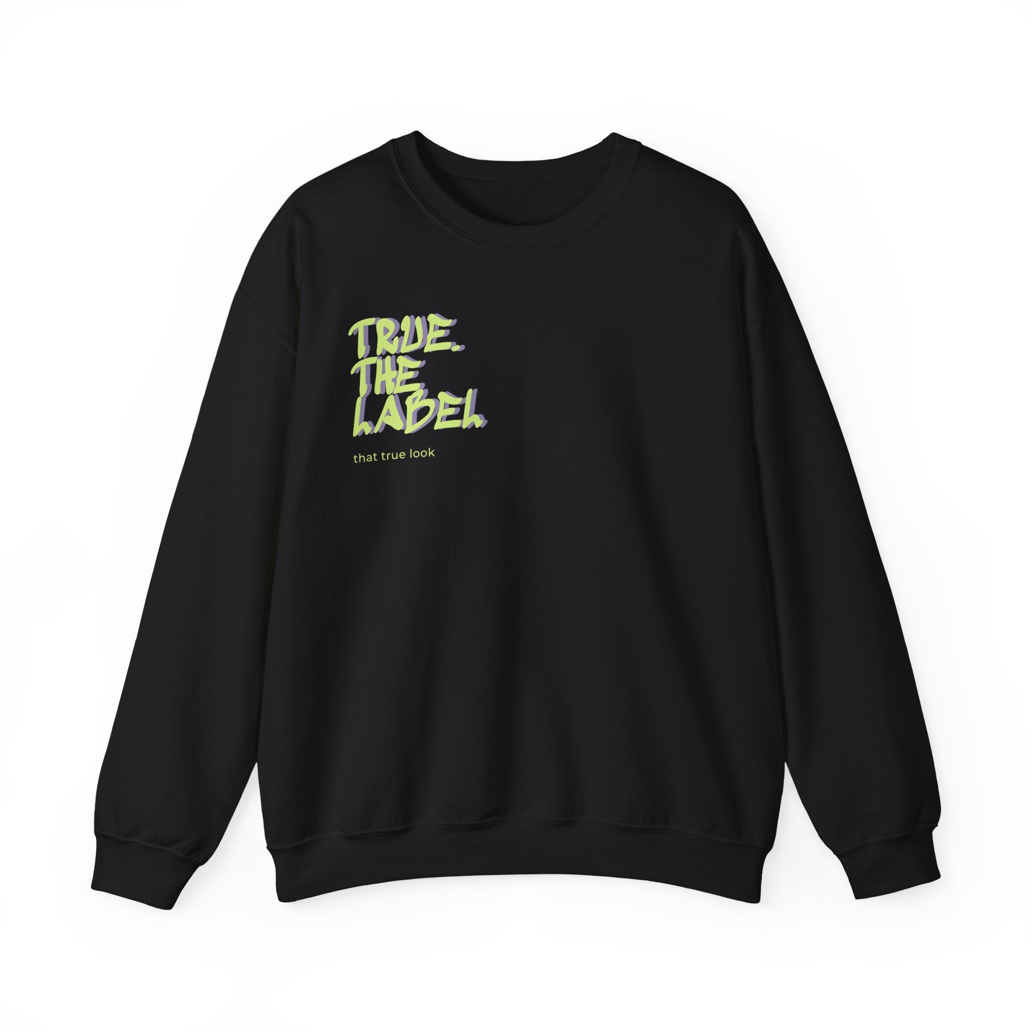 True. the Label Logo Unisex Crewneck - Medium Thickness