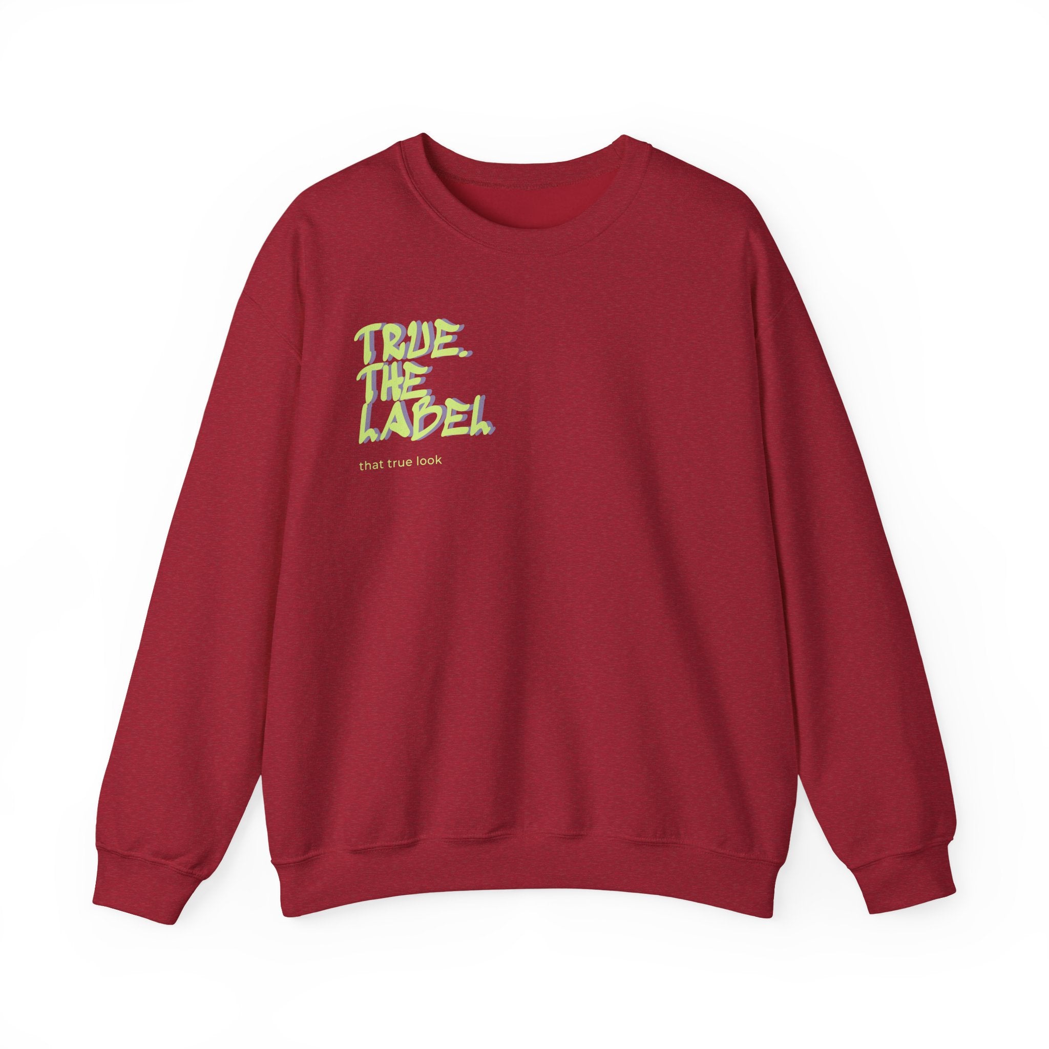 True. the Label Logo Unisex Crewneck - Medium Thickness