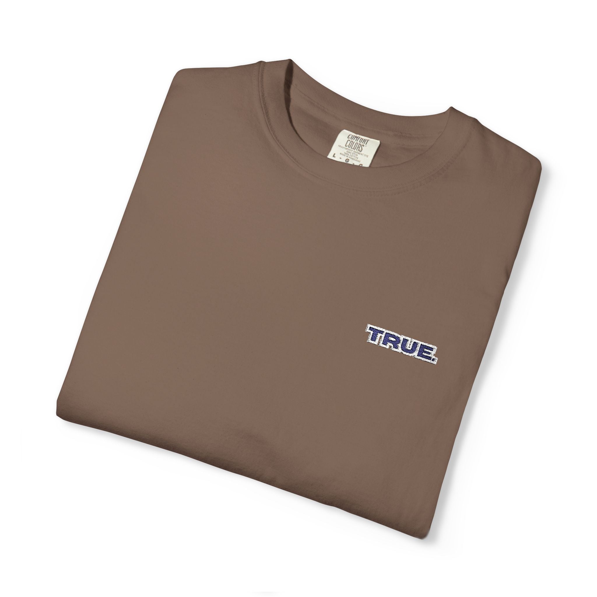 Casual Unisex Embroidery True. Design Tee - Casual Long Fit