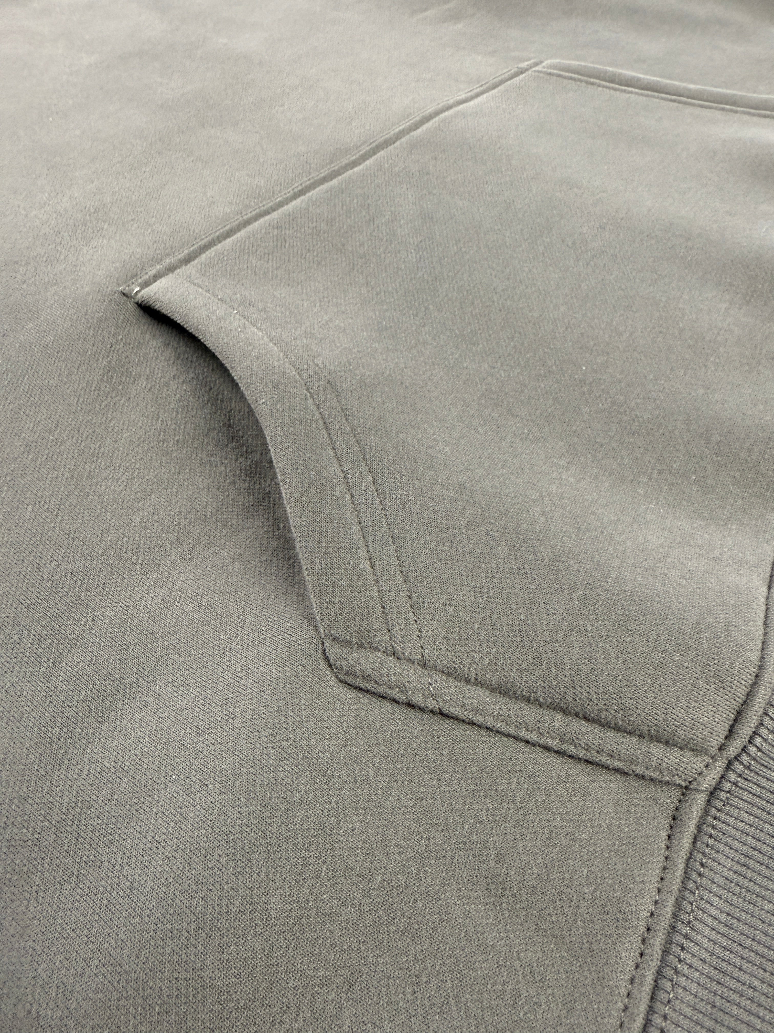Oversized Fleece Hoodie with Light Blue True. Label Design