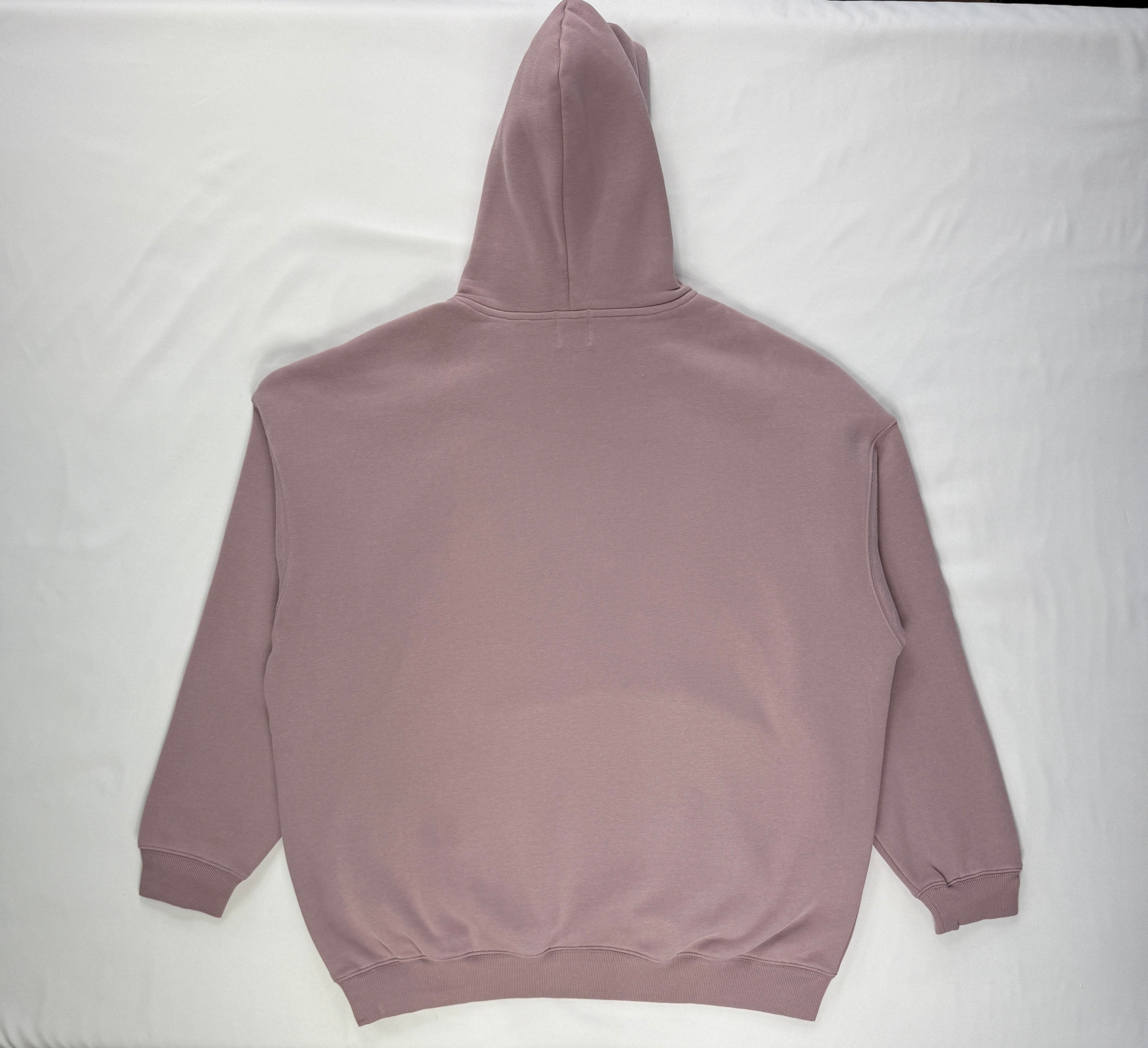 Oversized Fleece Hoodie with Light Blue True. Label Design
