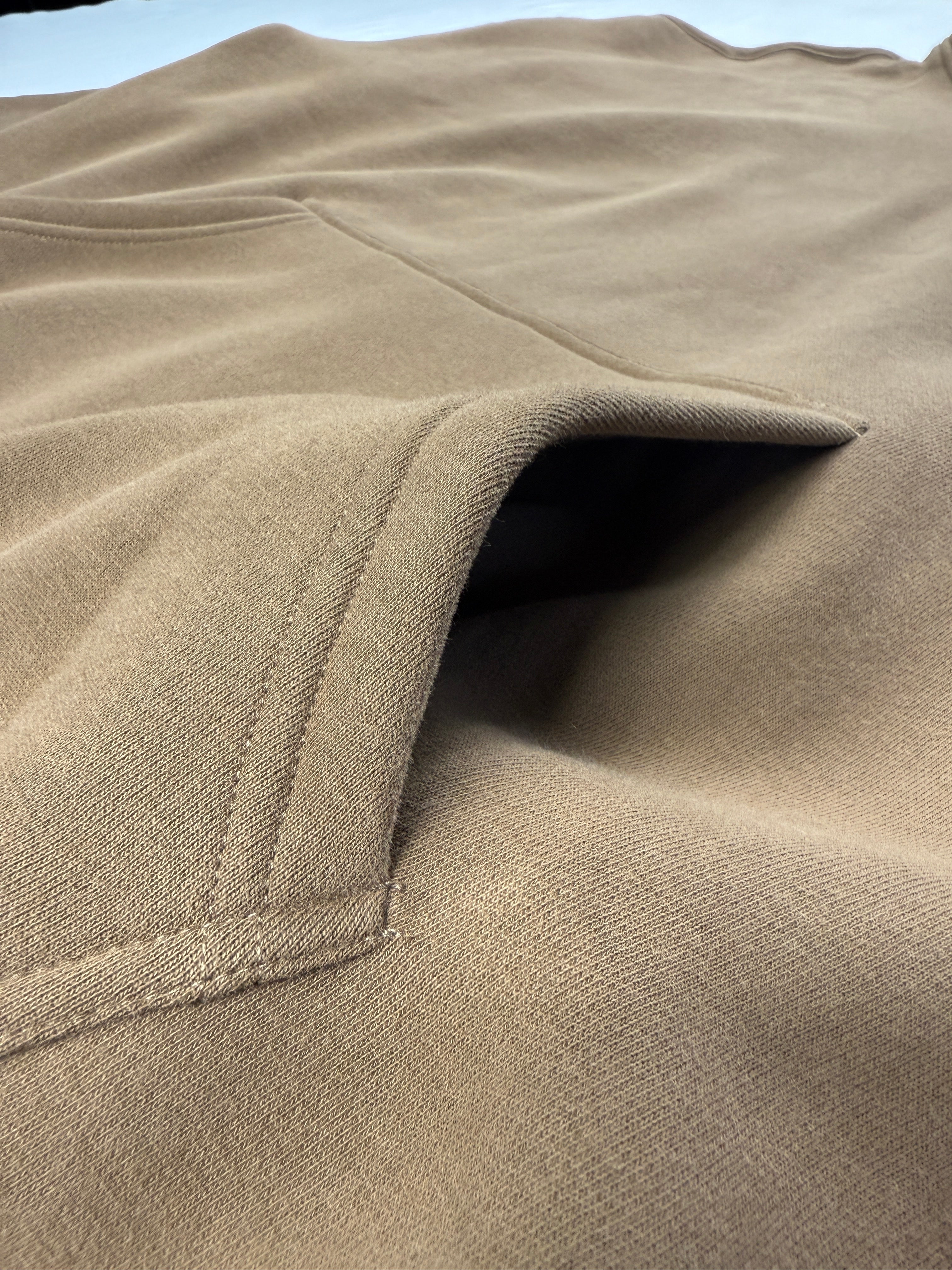 Oversized Fleece Hoodie with Light Blue True. Label Design