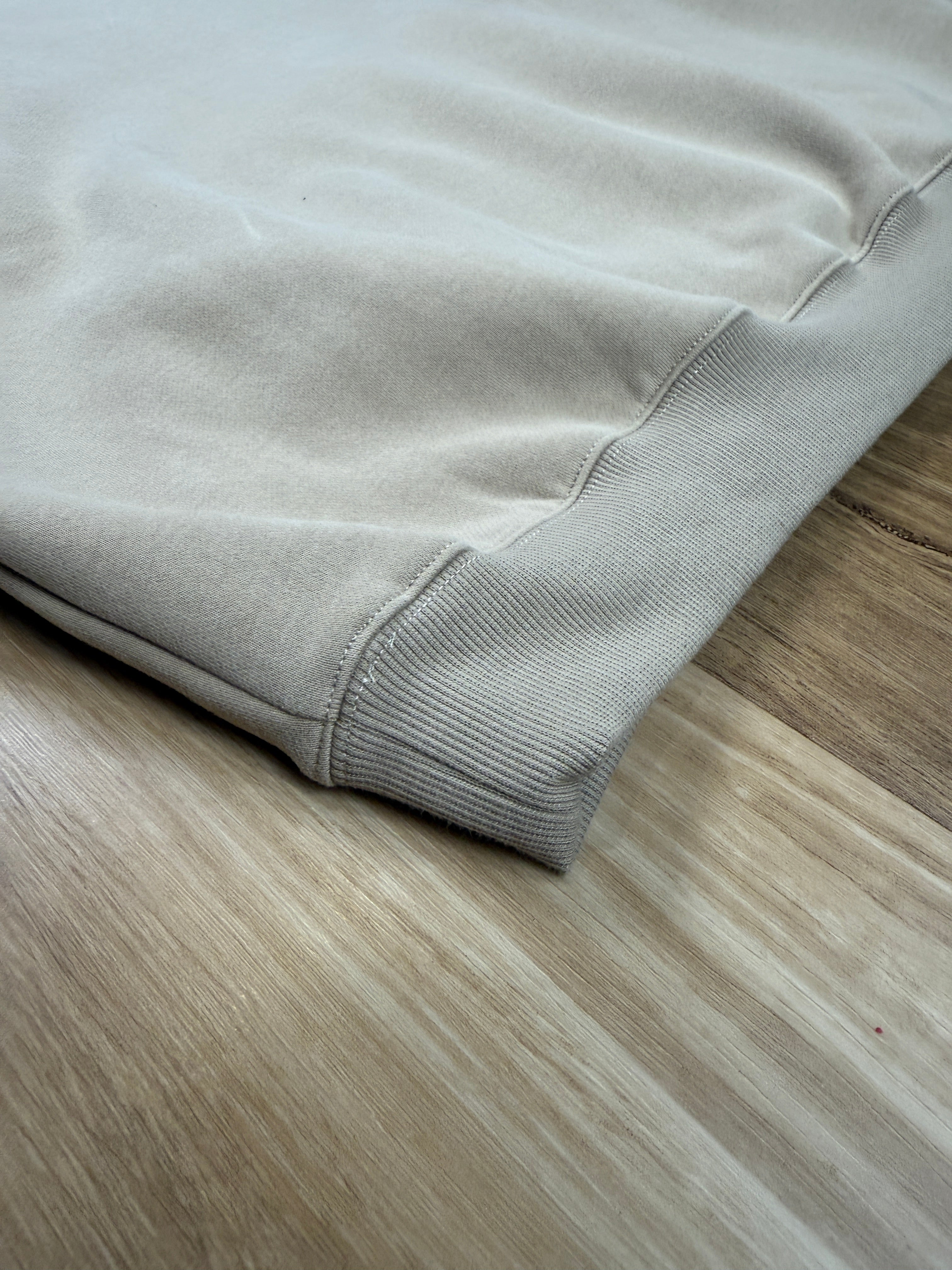 Oversized Sand Fleece Unisex Hoodie with Chocolate TRUE. Design