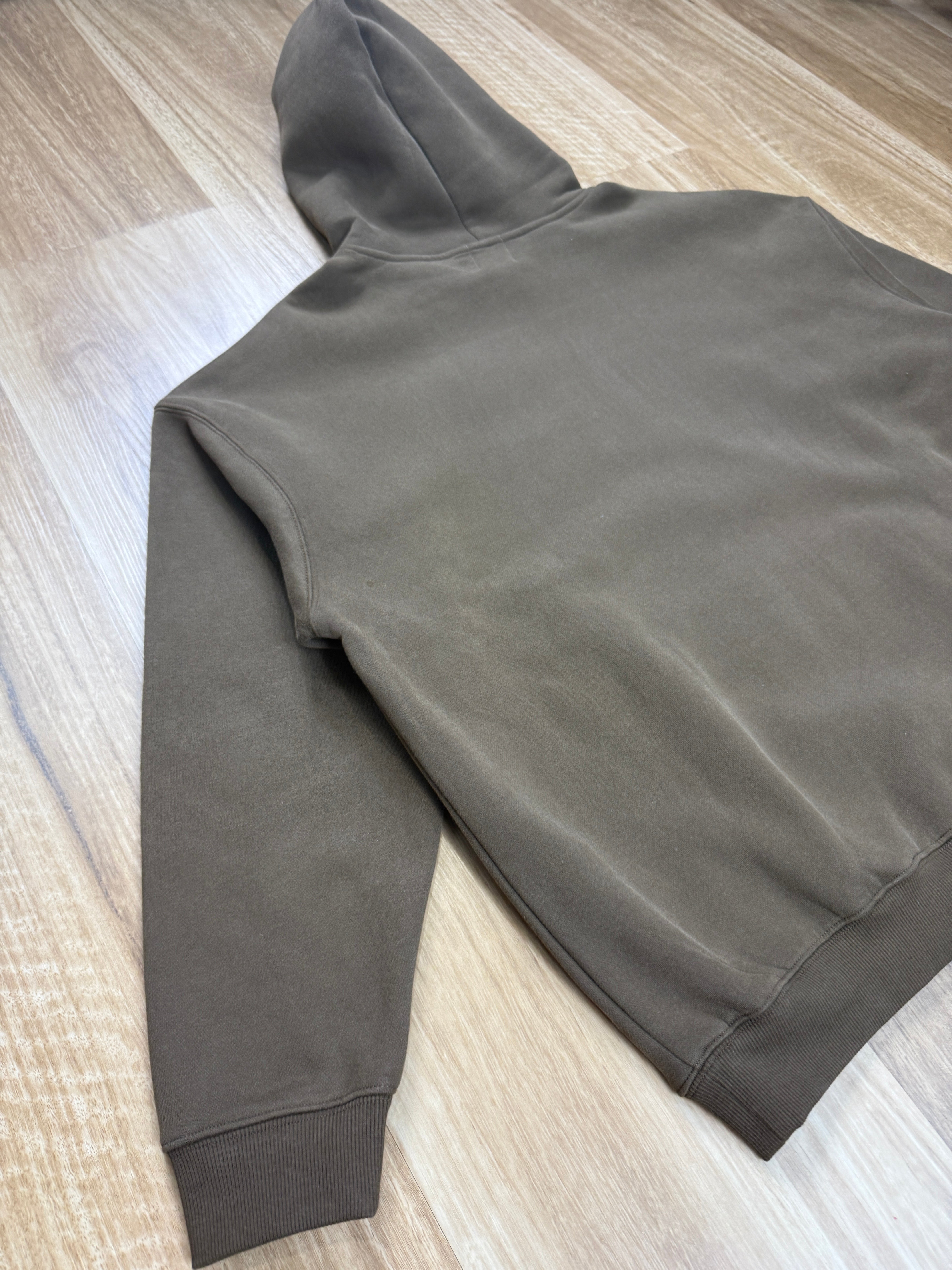 Oversized Coffee Fleece Unisex Hoodie with Bright Pink True. Streetwear Design